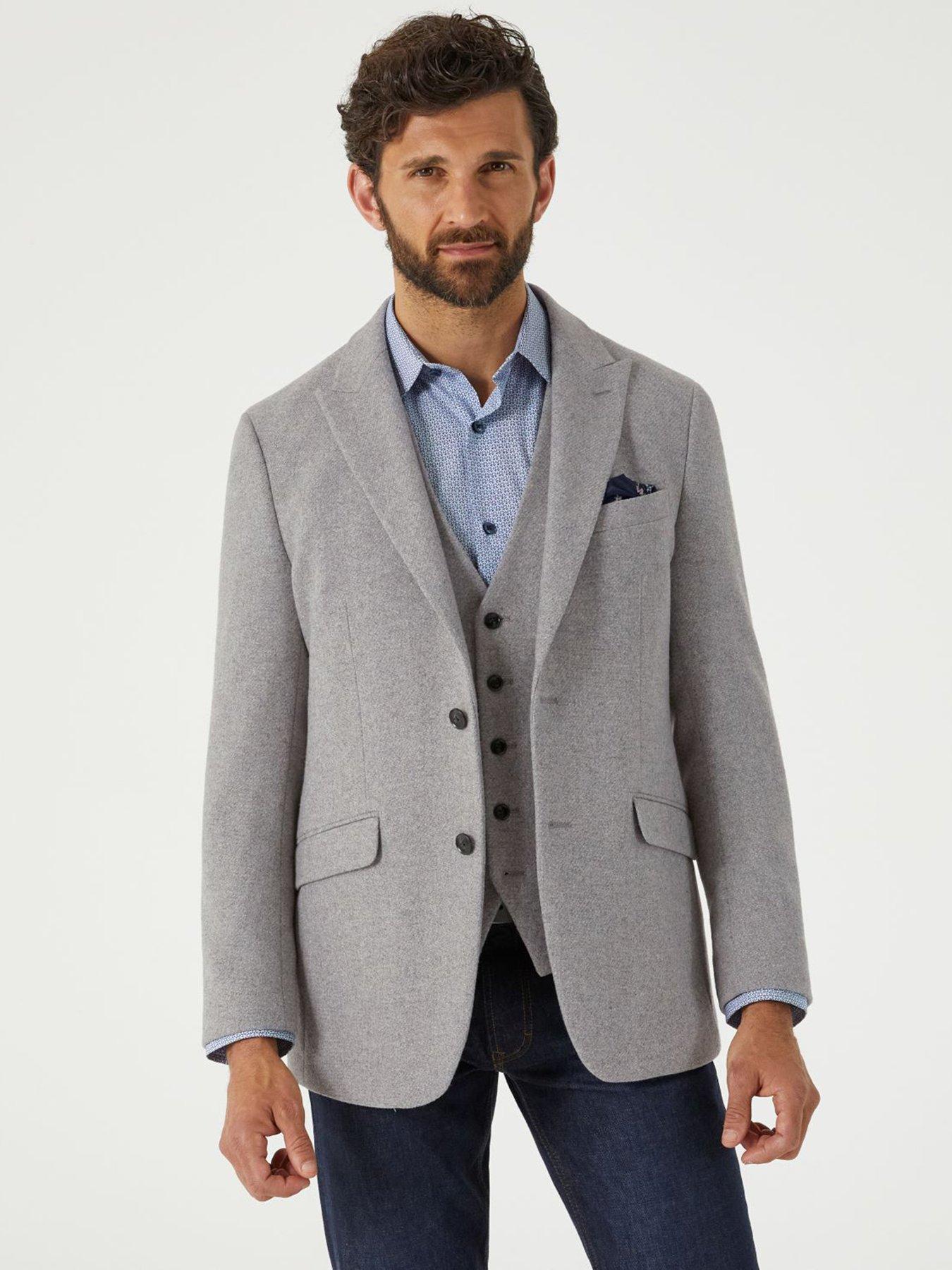 Suits & Blazers | blazers | Grey | Tailored Fit | Men | Very