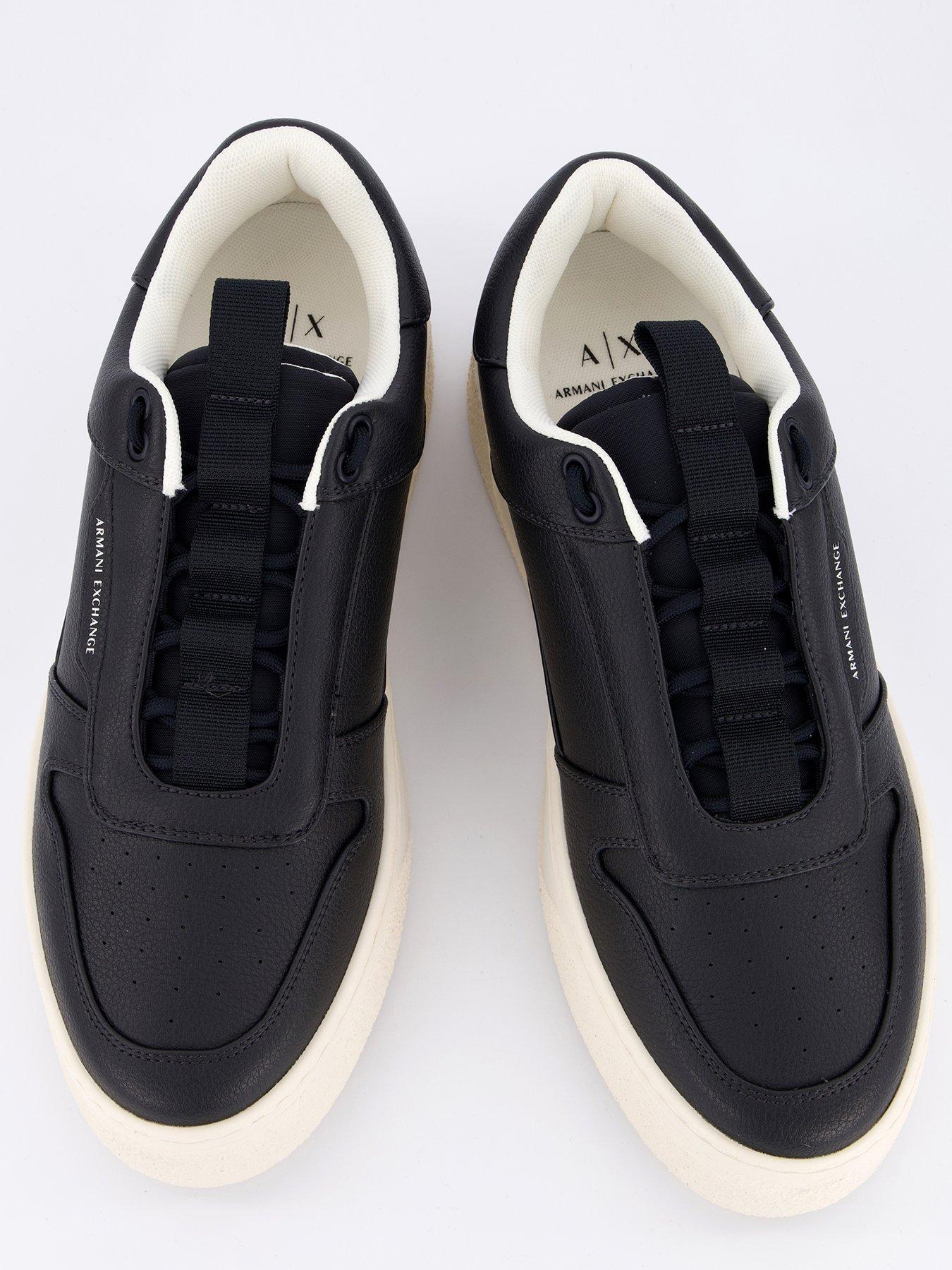 Image 3 of 7 of Armani Exchange Basket Trainer - Navy
