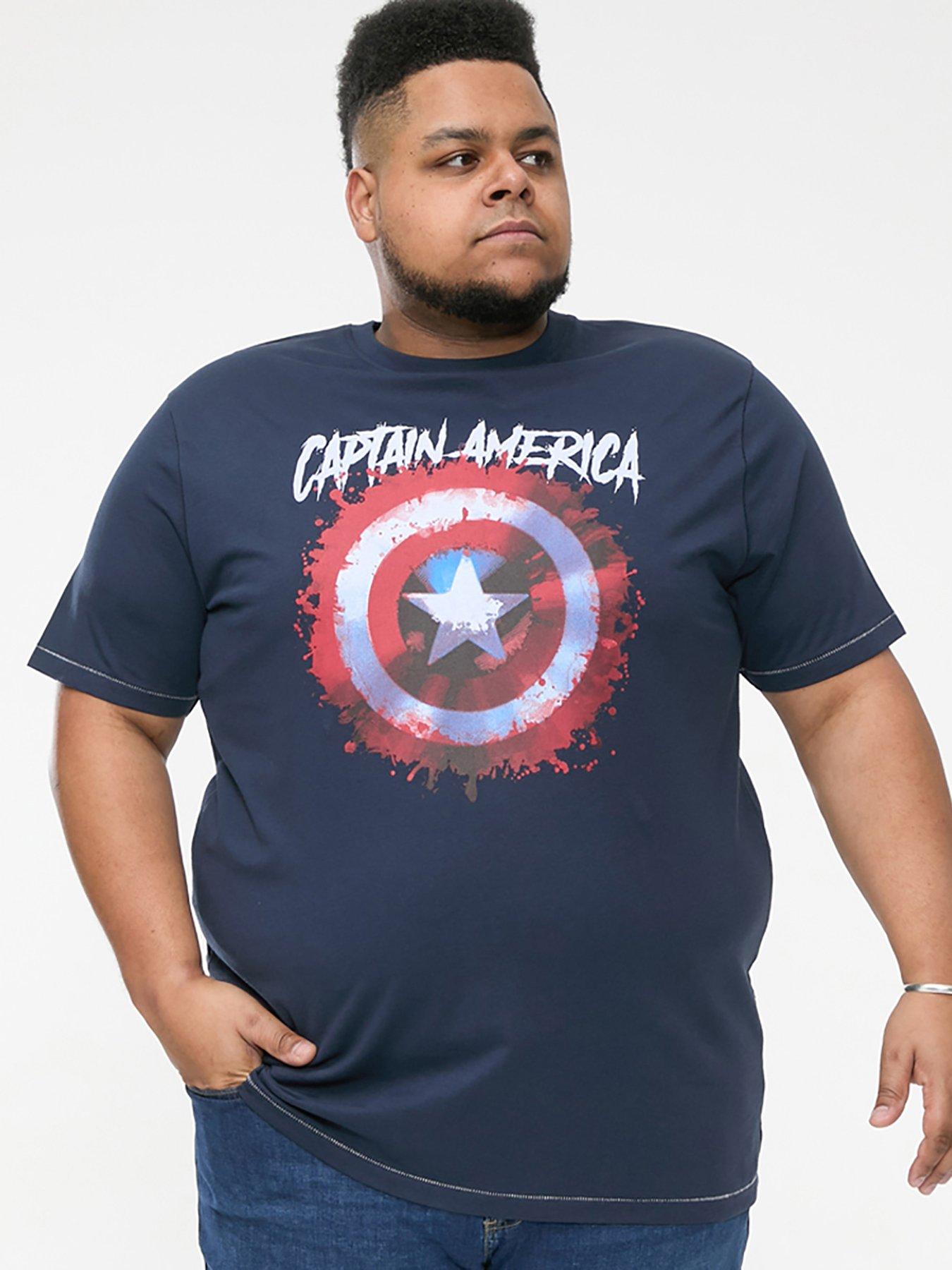 undefined Rogers Official Captain America T-Shirt - Dark Navy