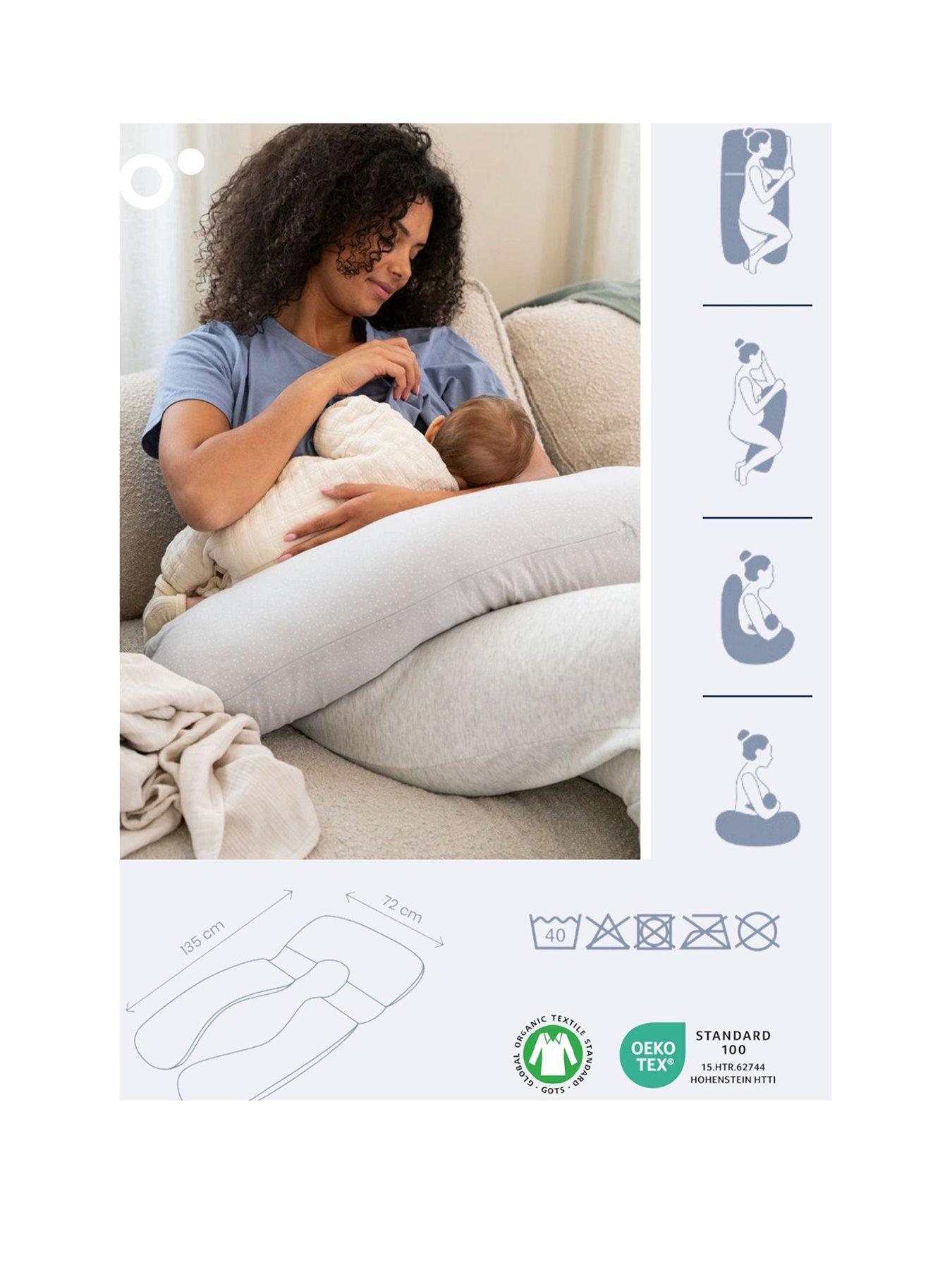 Image 3 of 6 of Babymoov Doomoo MAXXY Grey Dots XXL Maternity and Feeding Pillow
