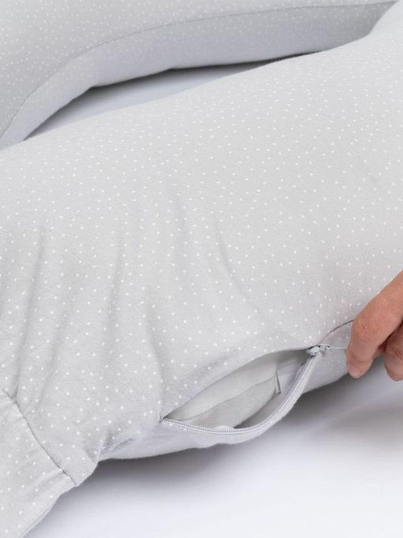 Image 4 of 6 of Babymoov Doomoo MAXXY Grey Dots XXL Maternity and Feeding Pillow