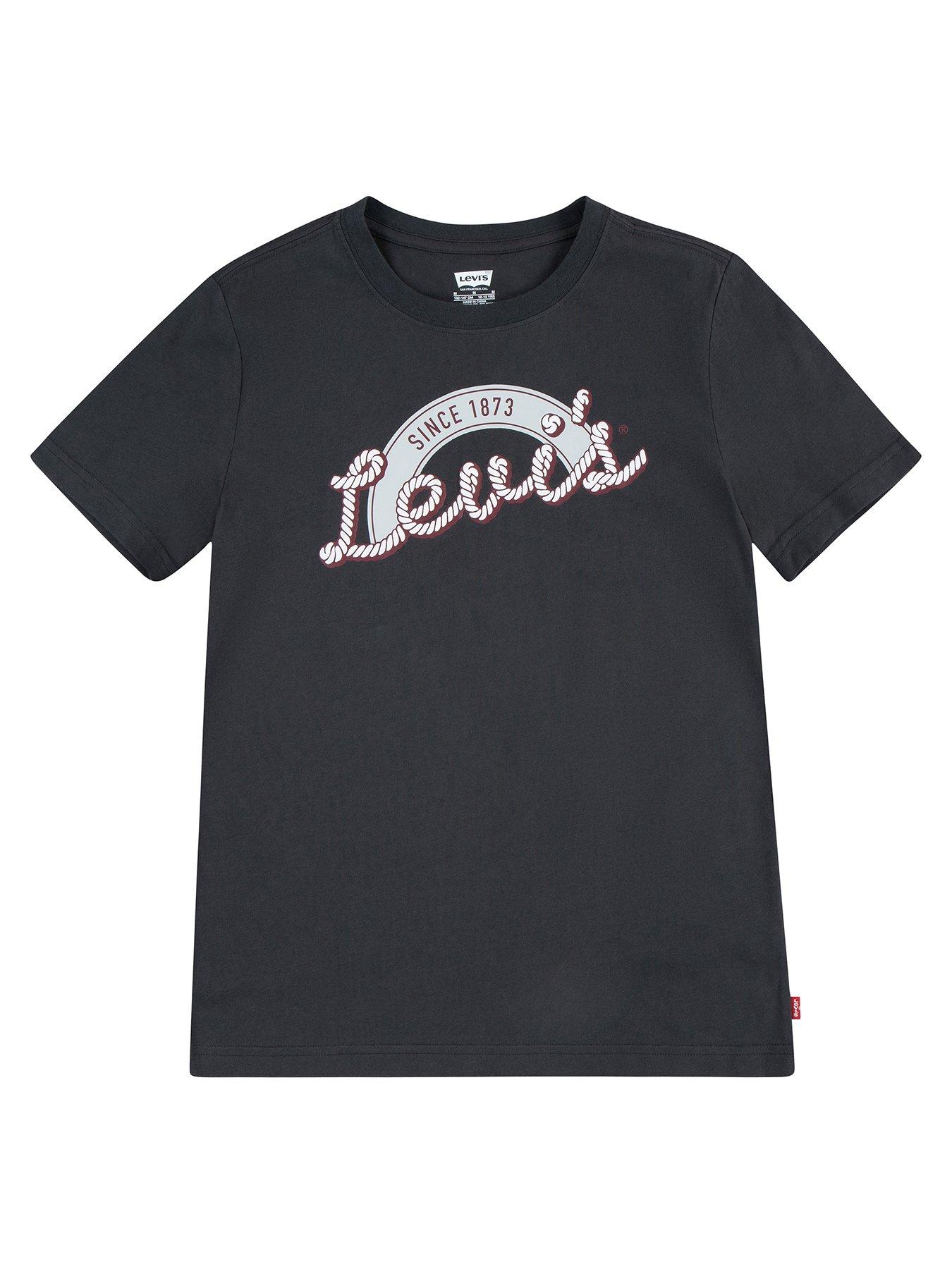 undefined Boys Howdy Short Sleeve T-Shirt - Black
