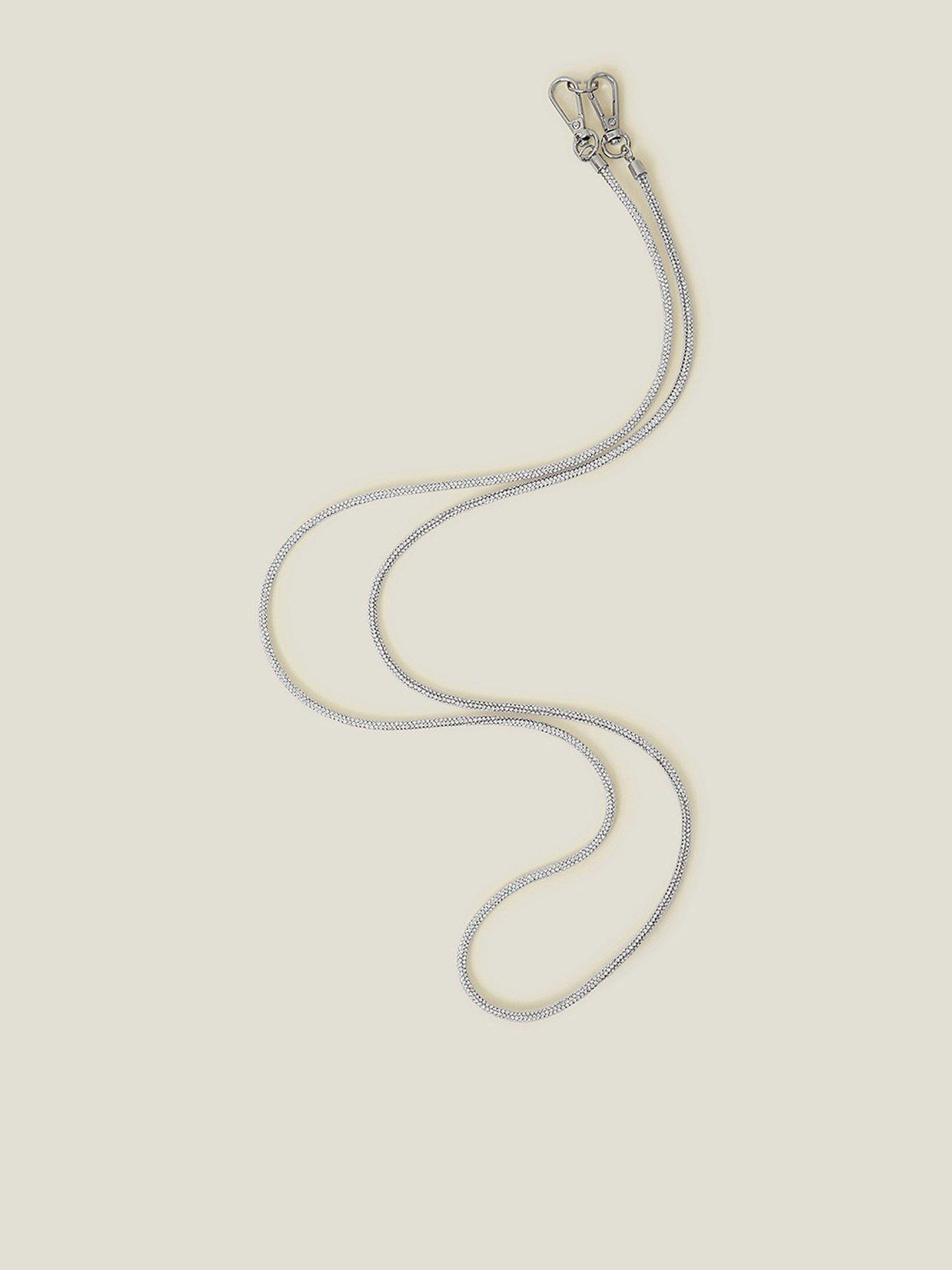 Image 1 of 2 of Accessorize Diamante Phone Strap