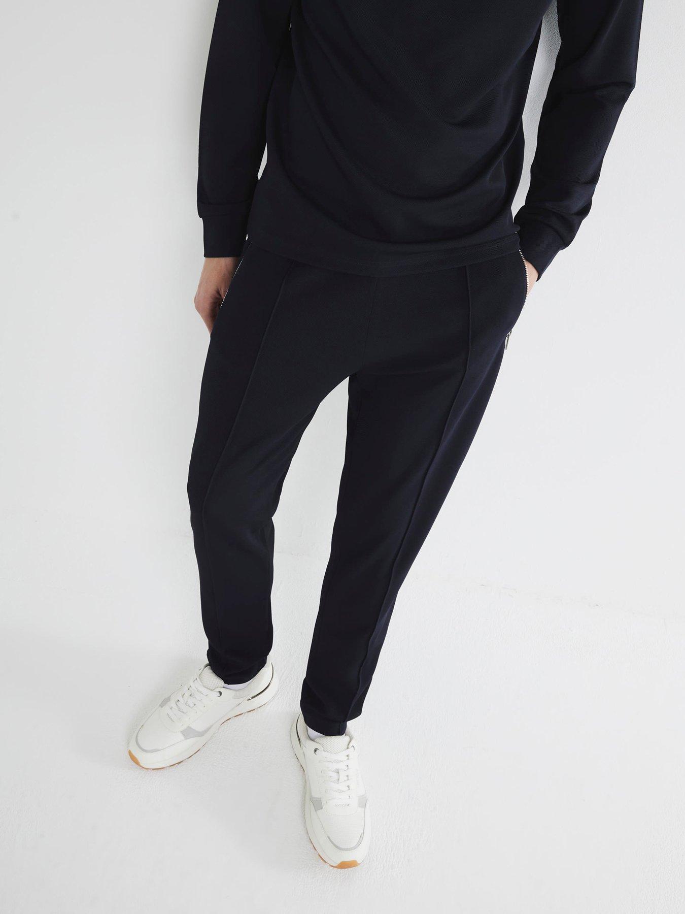 undefined Slim Twill Smart Joggers - Navy