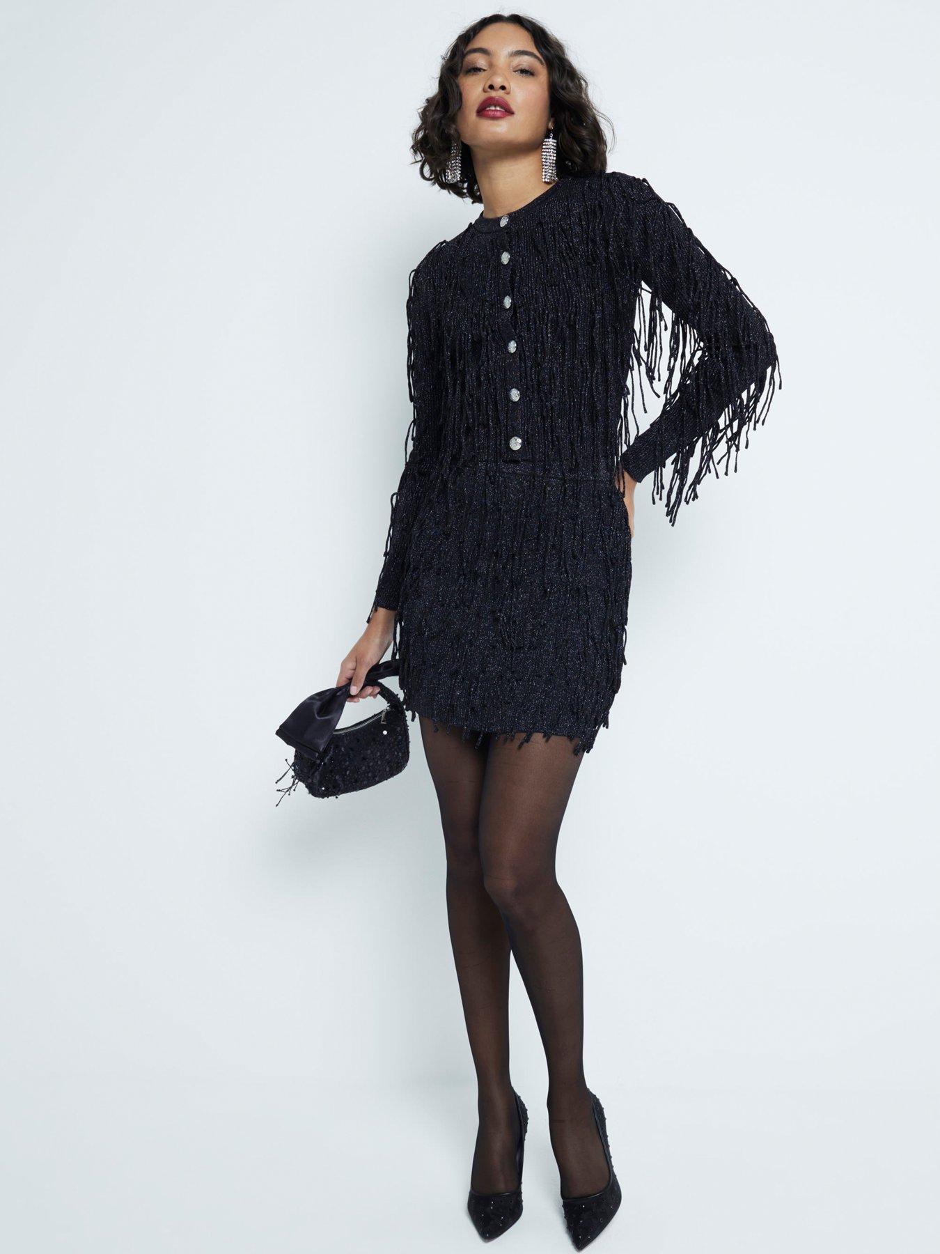 undefined Ultimate Fringe Cardigan - Black