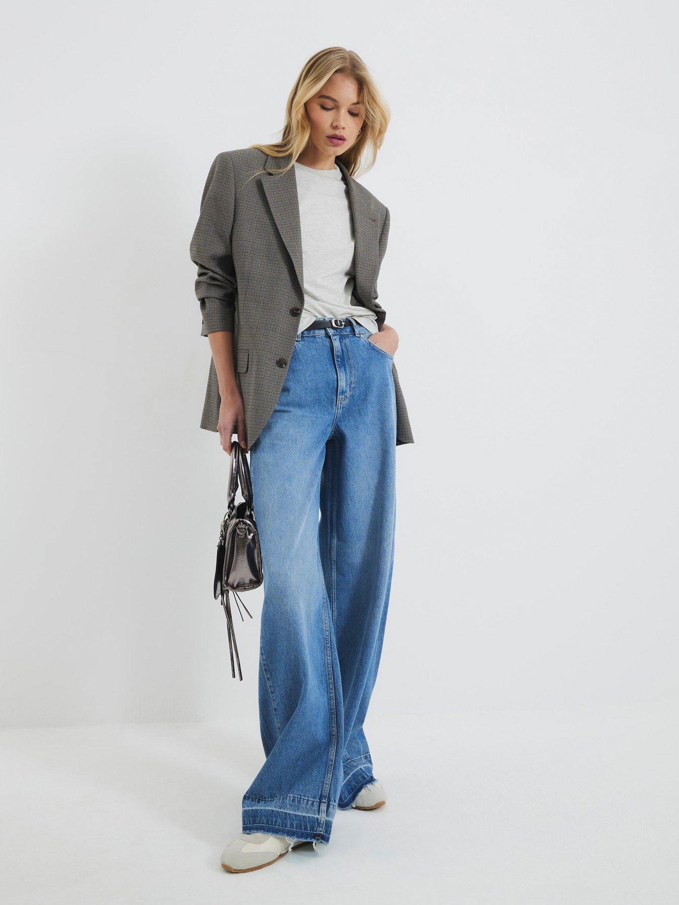 undefined Baggy Wide Leg Rocky - Medium Denim
