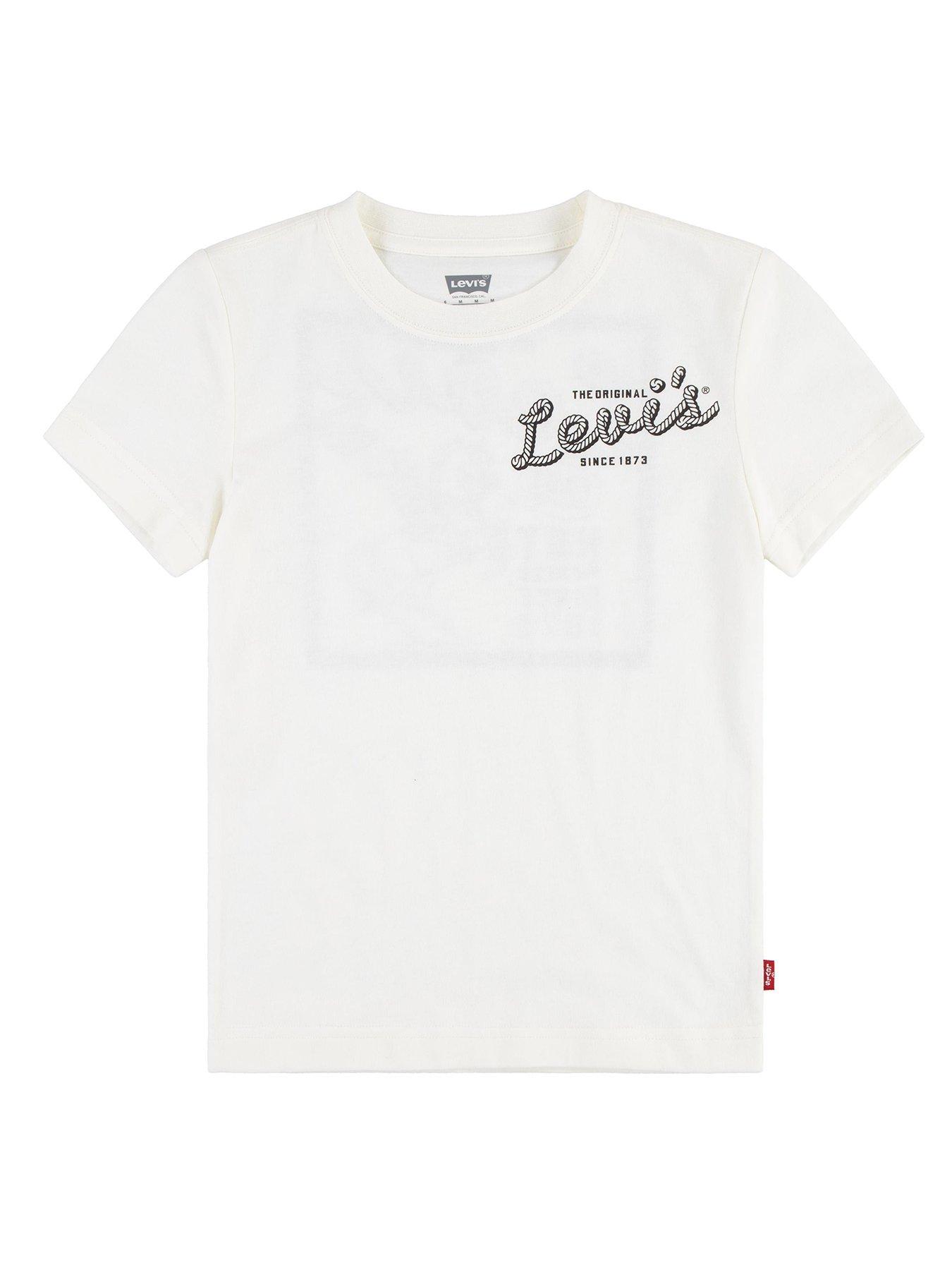 undefined Boys Pizza Delivering Cowboy Short Sleeve T-Shirt - Cream