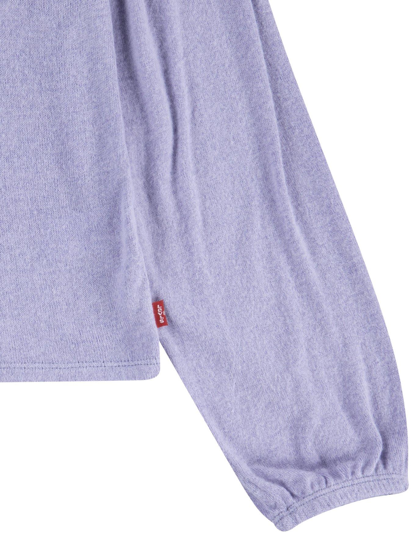 fbz Hacci Button Down Long Sleeve Cardigan, Lavender main image 1
