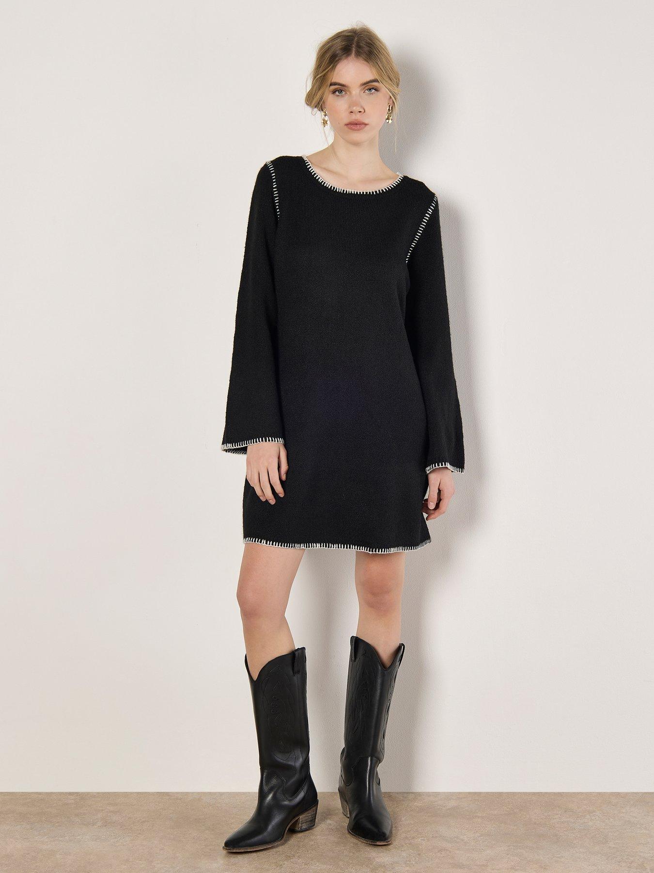 blanket stitch knitted dress Minkpink Sana Blanket Stitch Knit Dress MG2502852