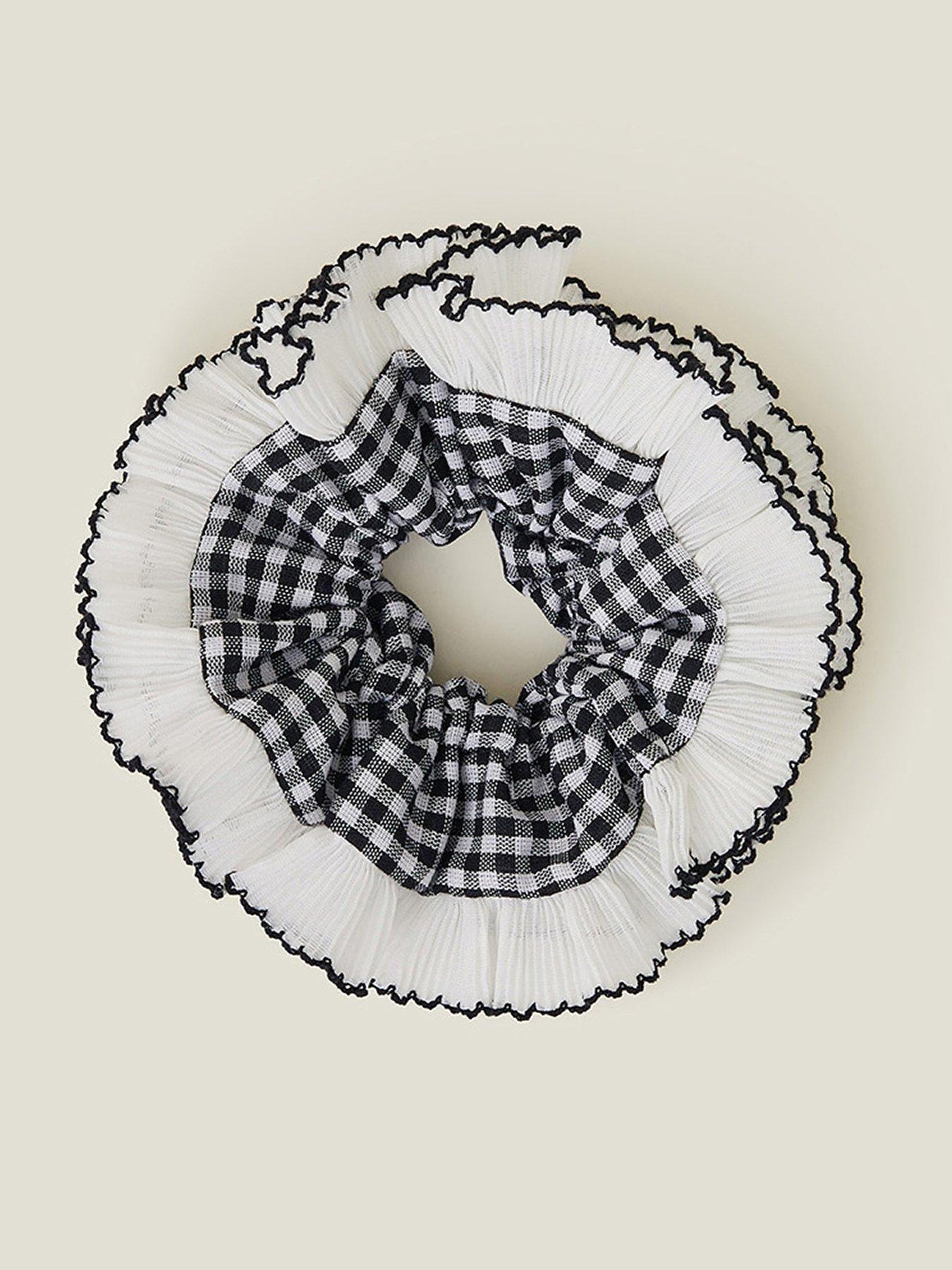 Image 1 of 3 of Accessorize Extra Large Gingham Scrunchie