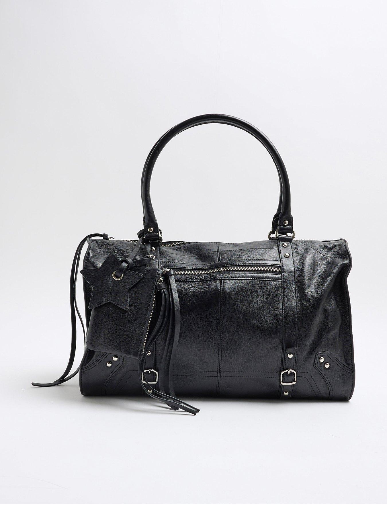 River island black handbags online