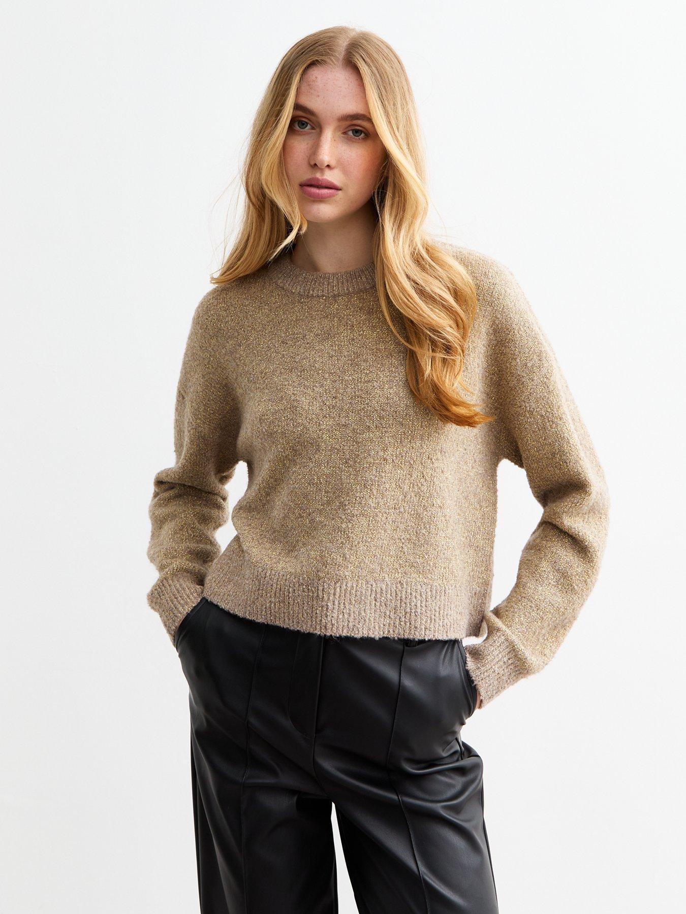 undefined Boucle Knit Jumper - Mink