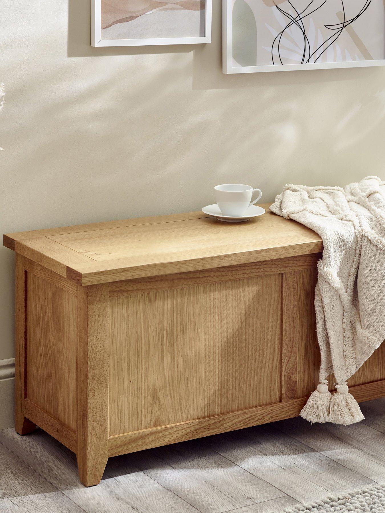 Product photograph of Julian Bowen Mallory Storage Bench Box from very.co.uk