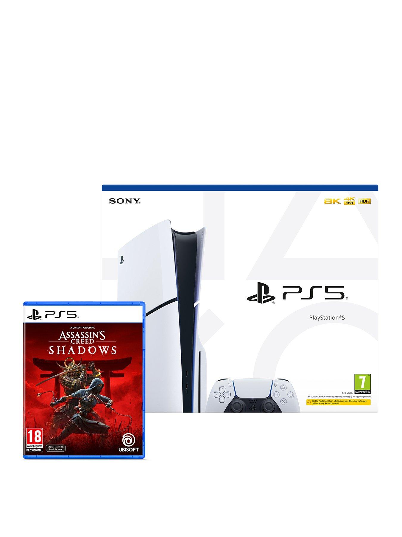 Image 1 of 8 of PlayStation 5 Disc Console &amp; Assassin's Creed Shadows