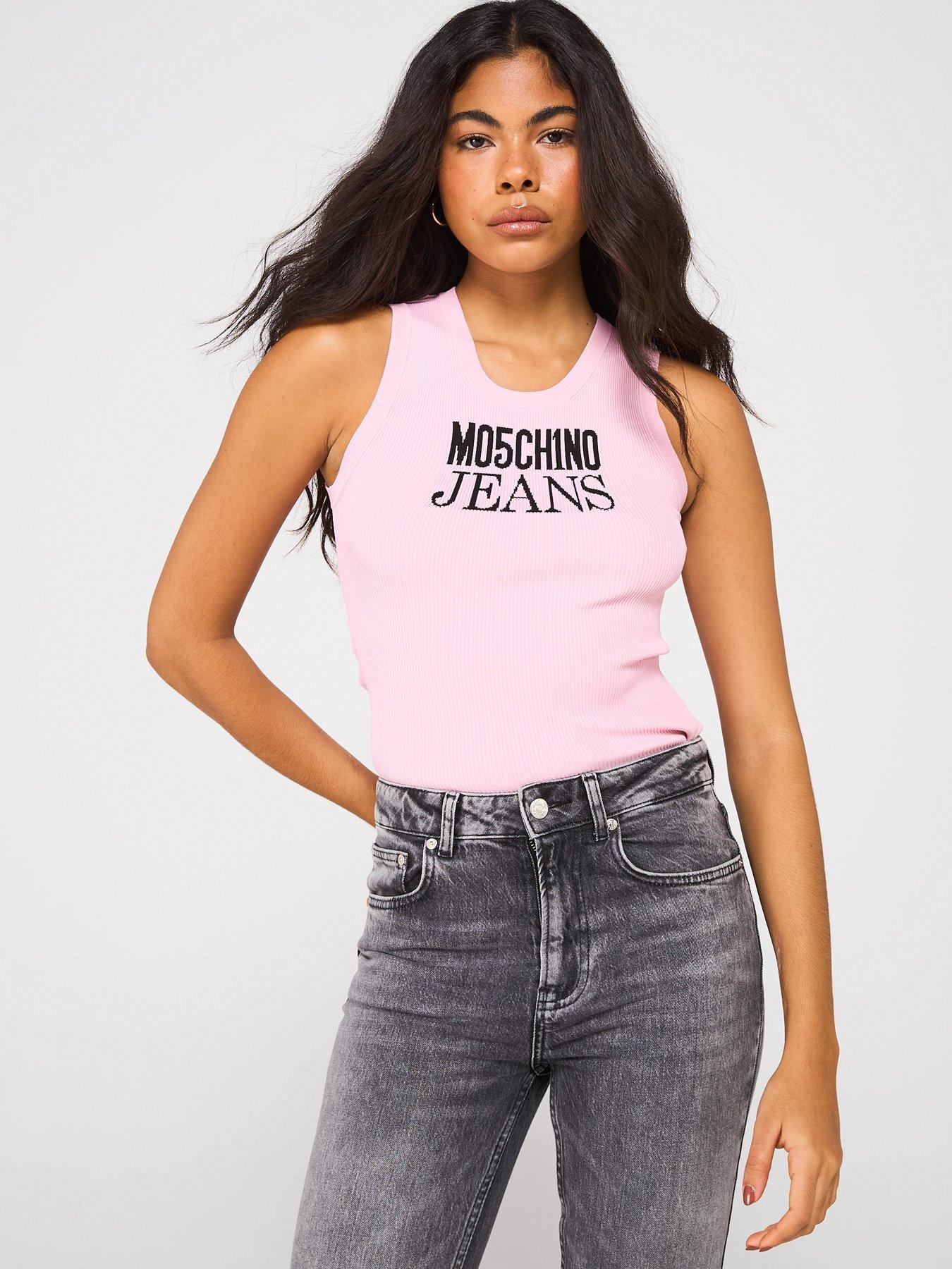 undefined Logo Vest Top - Pink