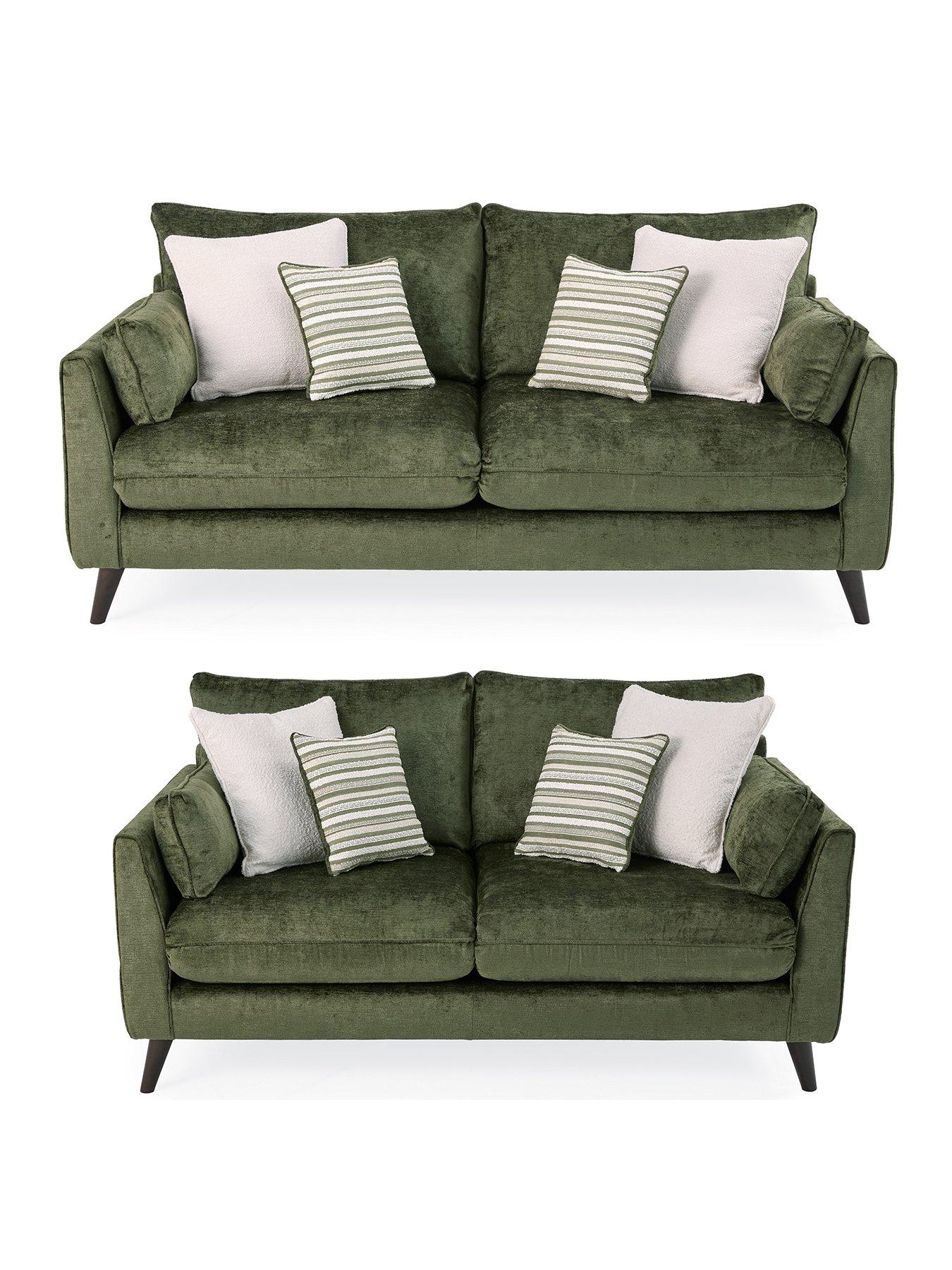 Image 2 of 6 of The Very Collection Sanremo 3 + 2 Seater Sofas&nbsp;- Made in the UK