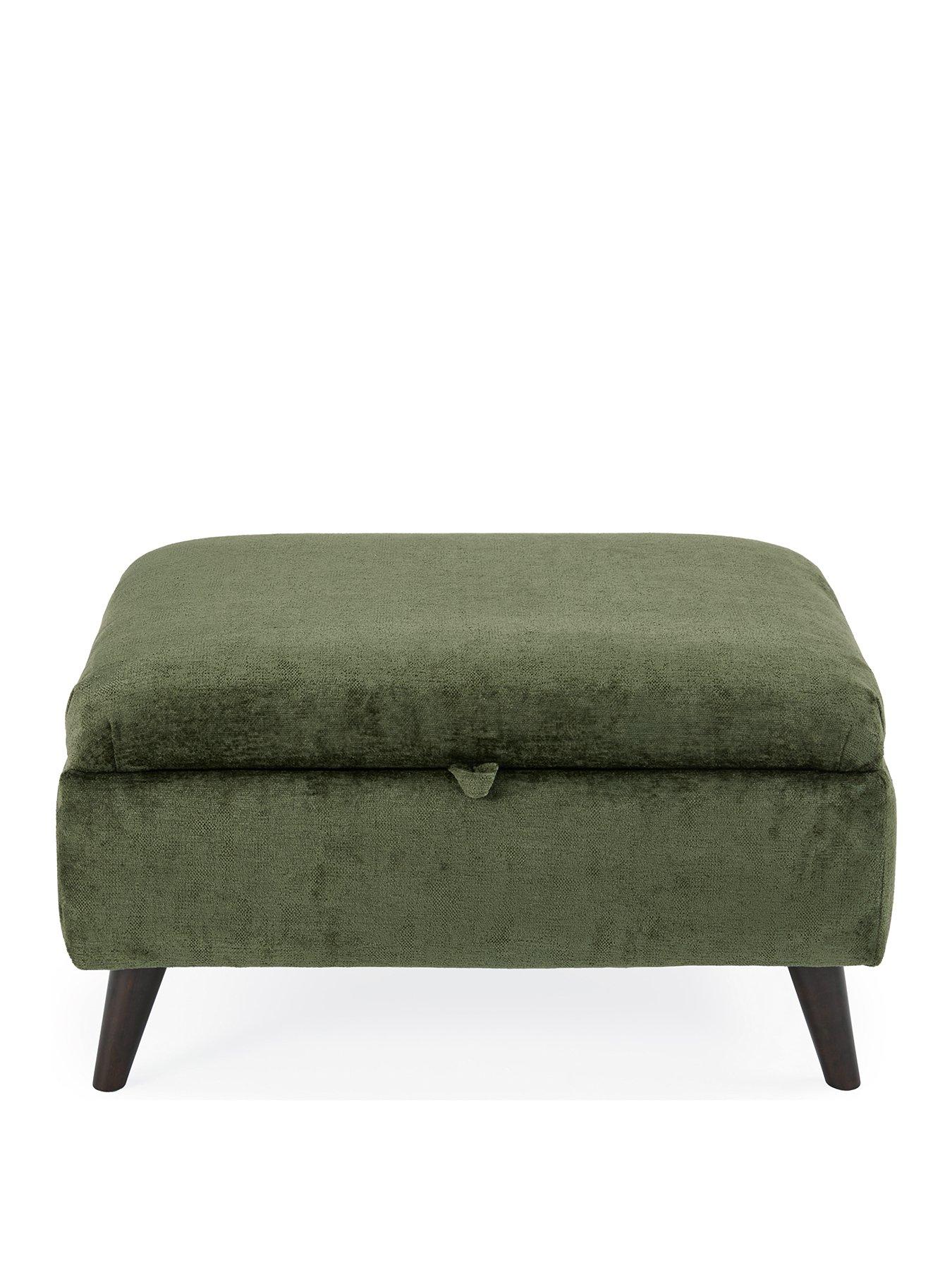 Image 2 of 6 of Very Home Sanremo Fabric&nbsp;Storage&nbsp;Footstool