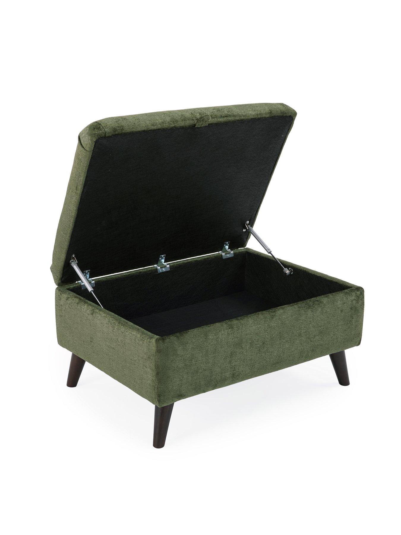 Image 4 of 6 of Very Home Sanremo Fabric&nbsp;Storage&nbsp;Footstool
