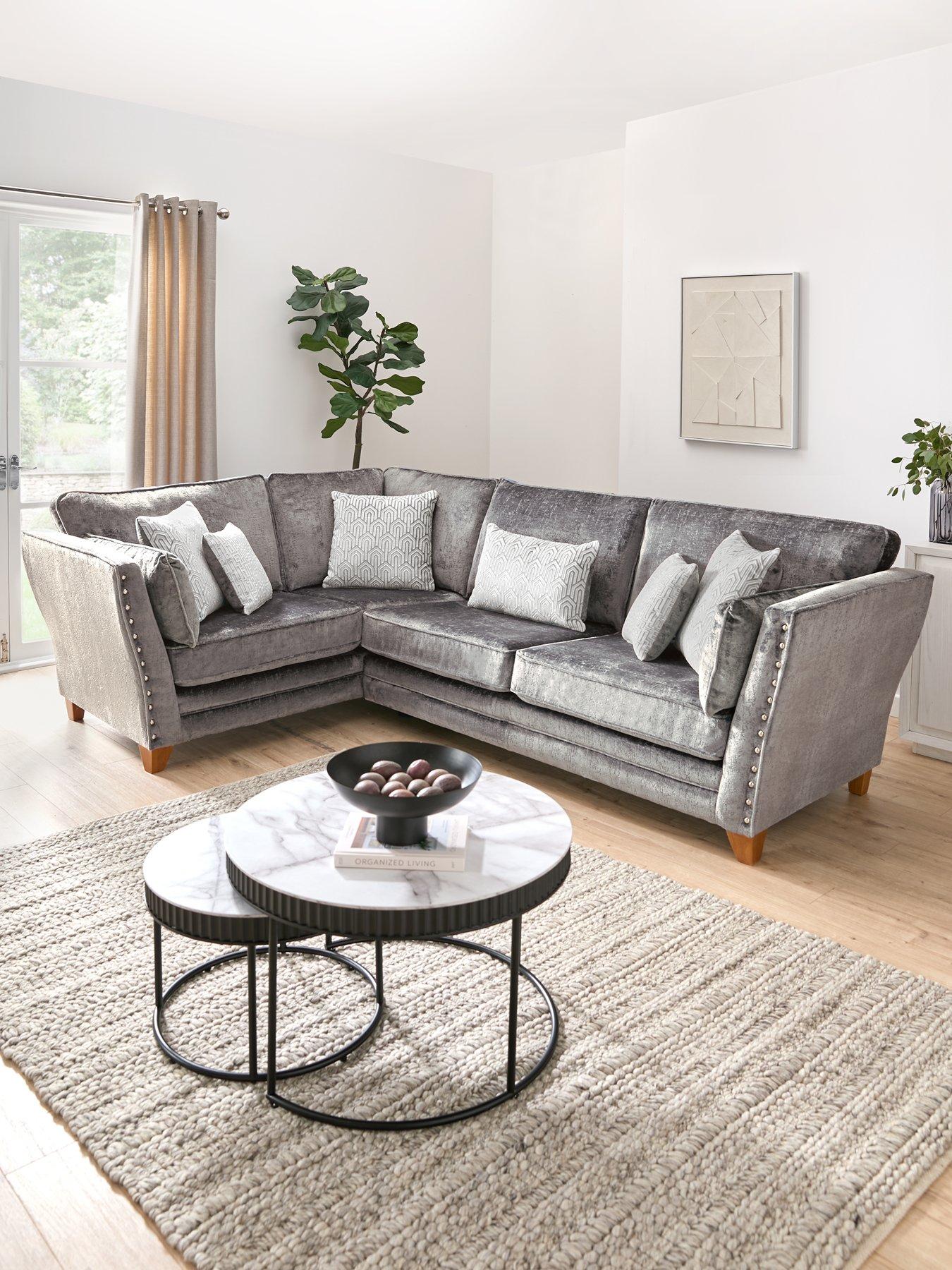 Very Home Lavello Fabric Left Hand Double Arm Corner Group Sofa