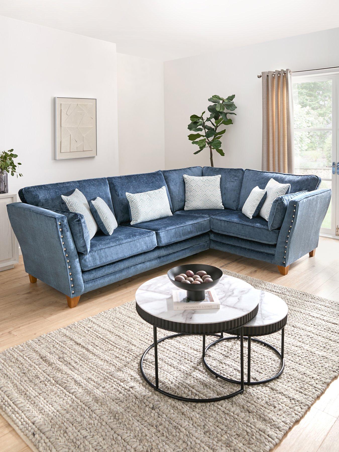 Very Home Lavello Fabric Right Hand Double Arm Corner Group