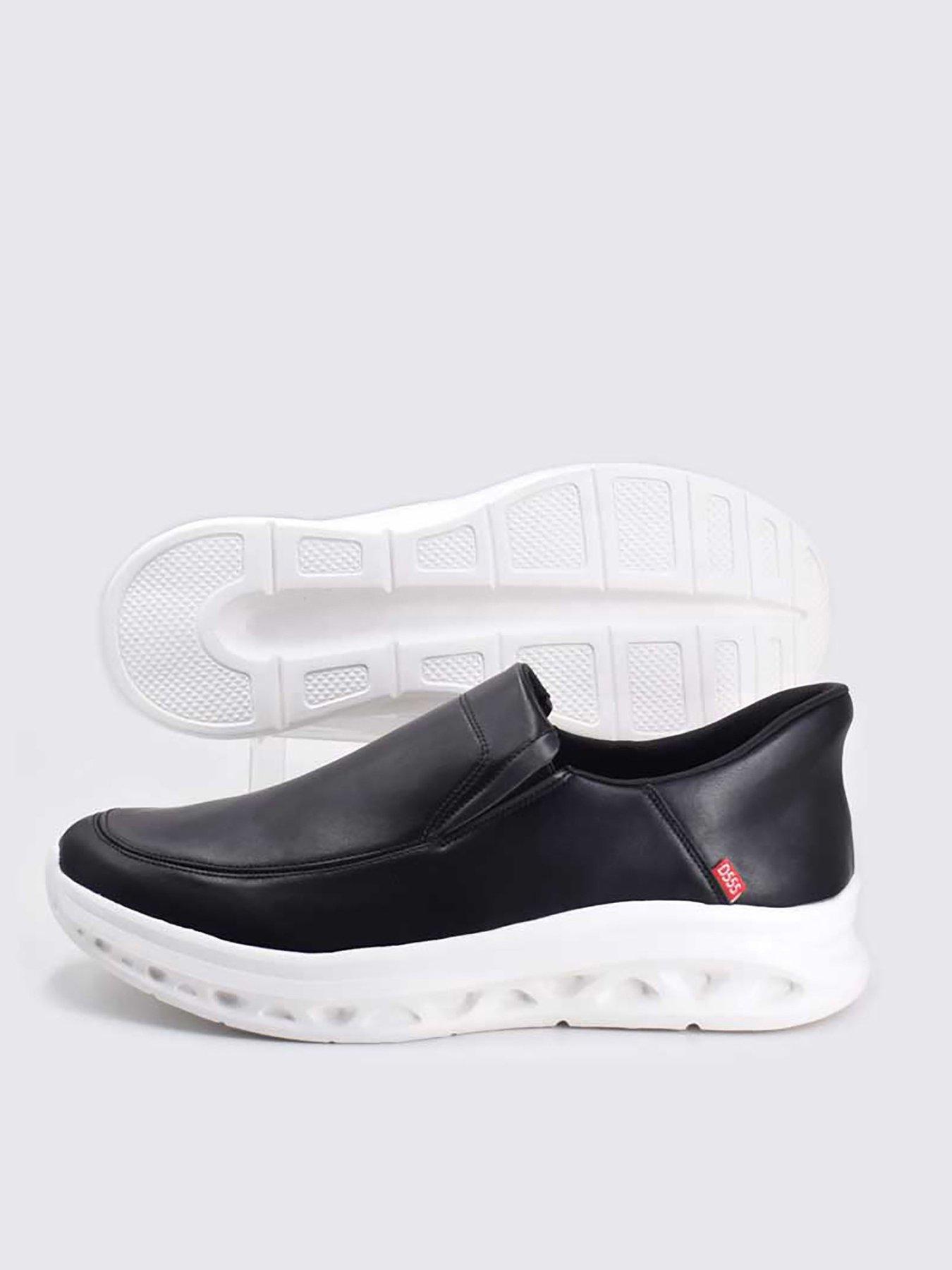 undefined Carlisle Kingsize Hands Free Casual Slip On Shoes - Black