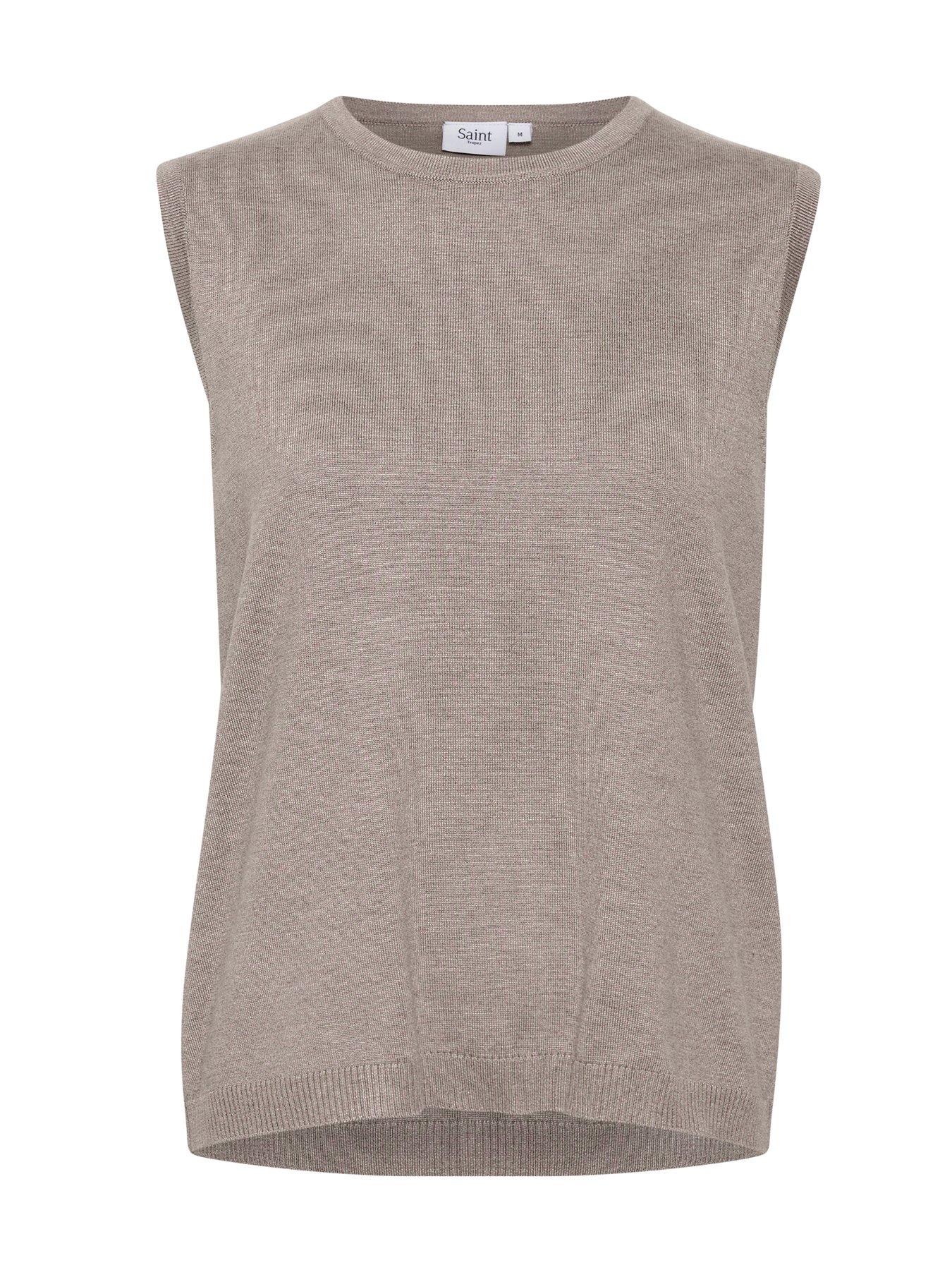 Image 4 of 5 of Saint Tropez Mila Vest - Neutral - Beige
