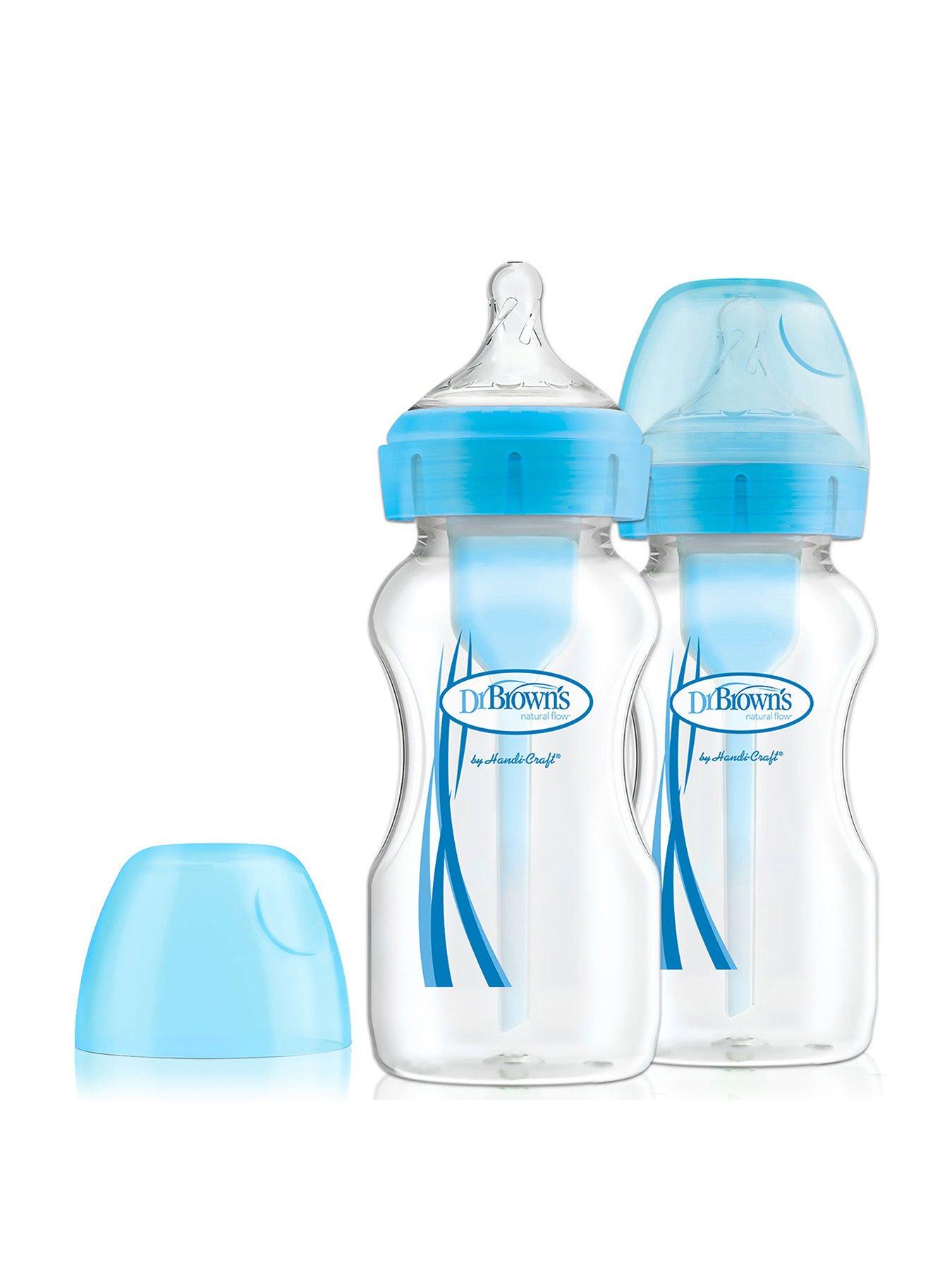 Image 1 of 3 of Dr Browns Options+ 270ml Feeding Bottles 270ml 2 Pack, Blue