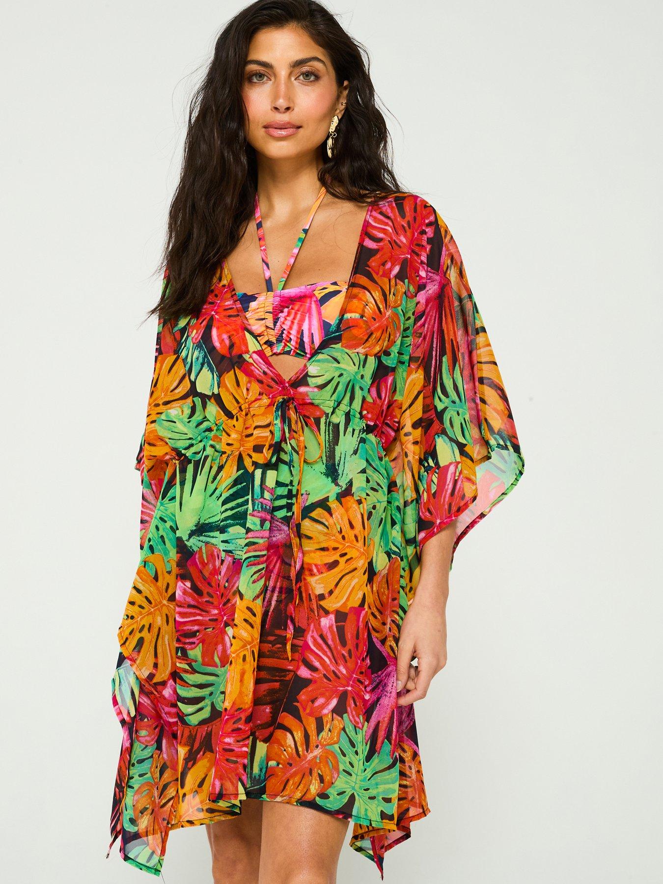 undefined Tie Waist Short Kaftan