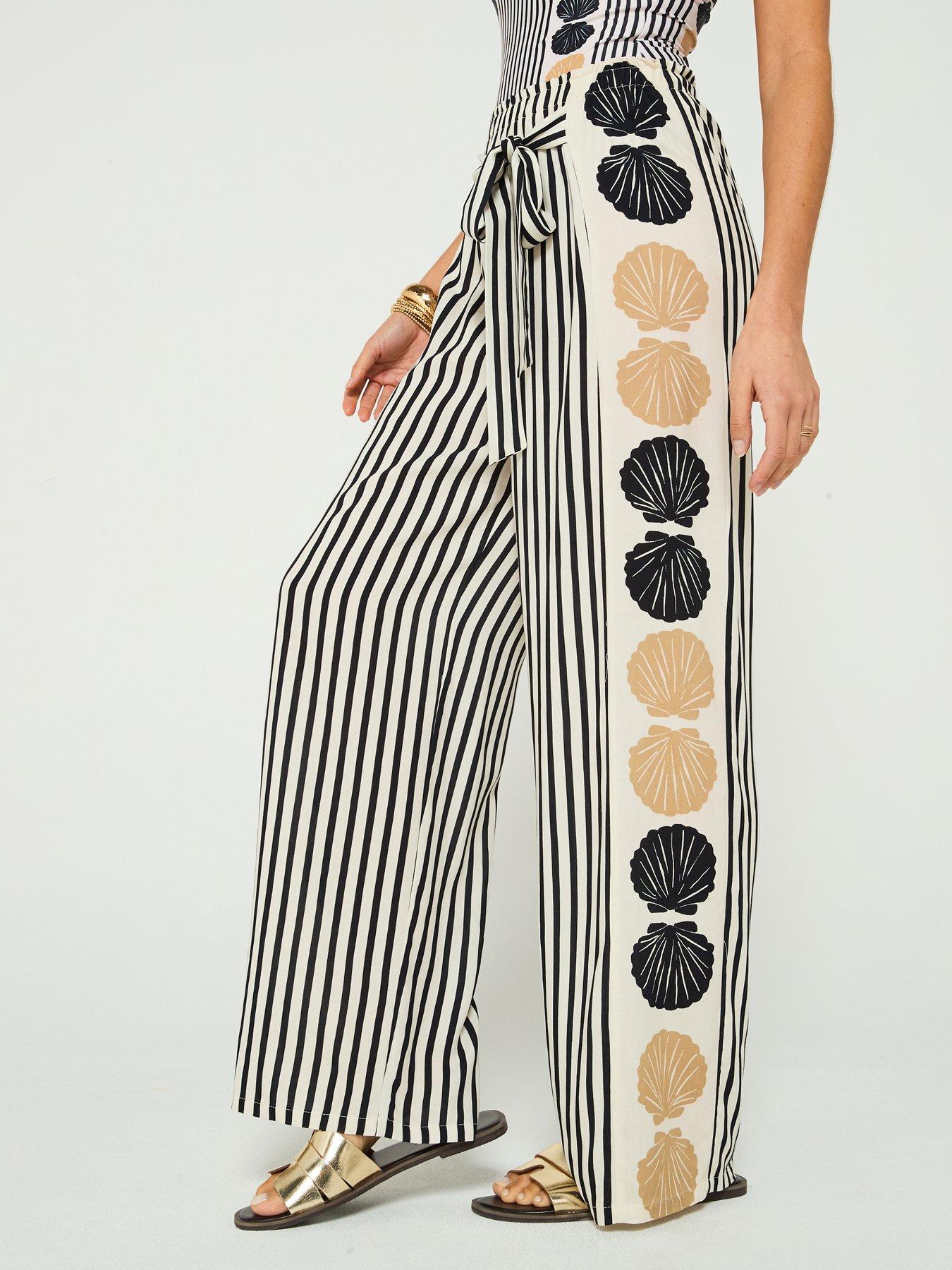 undefined Side Panel Placement Beach Trouser - Print