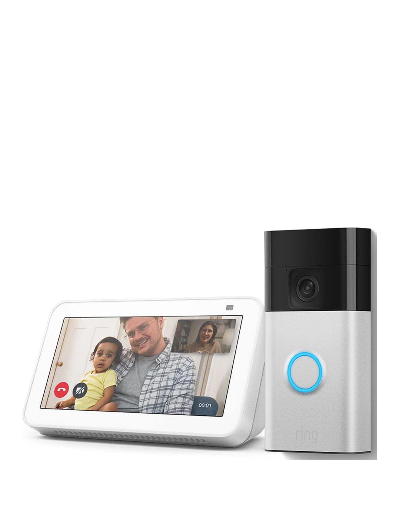 RING Amazon Echo Show 5 Smart Speaker and Ring 3rd Gen Video Doorbell