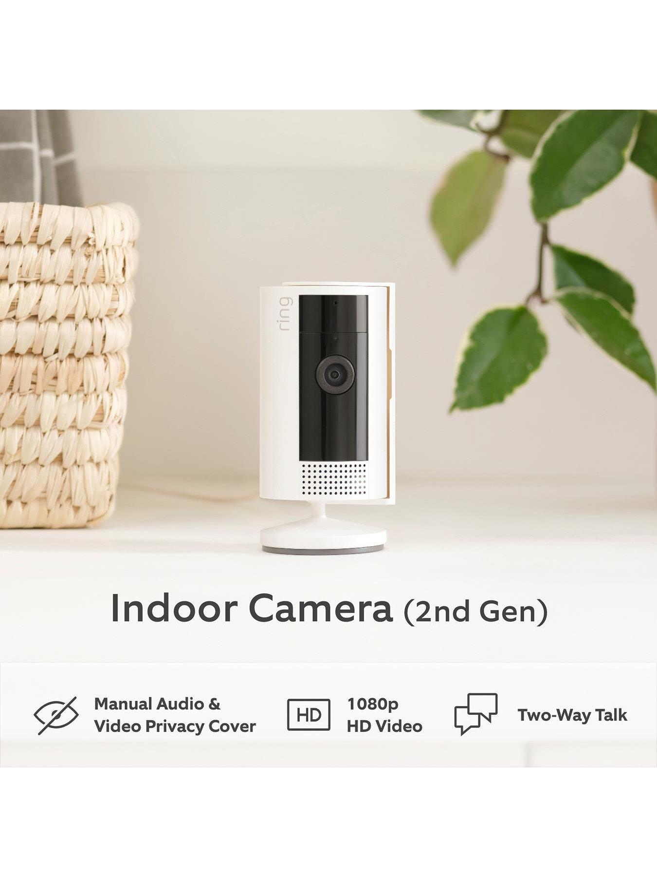 Image 5 of 8 of RING Video Doorbell (3rd Gen) Satin Nickel and Indoor Cam White Security Camera