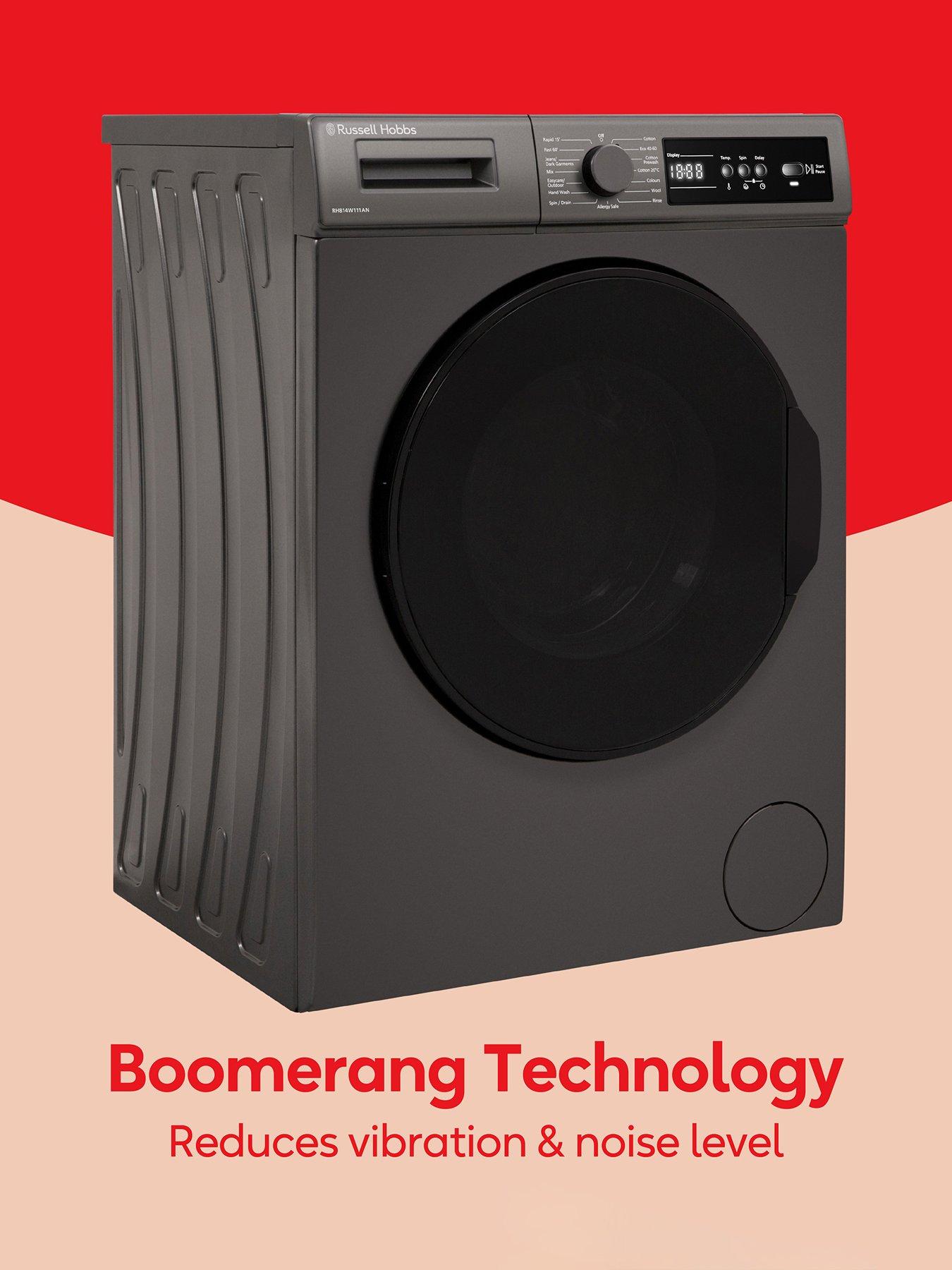 Image 3 of 8 of Russell Hobbs RH814W111AN 11 Series&nbsp;8kg Load,&nbsp;1400rpm Spin&nbsp;Washing Machine - Anthracite