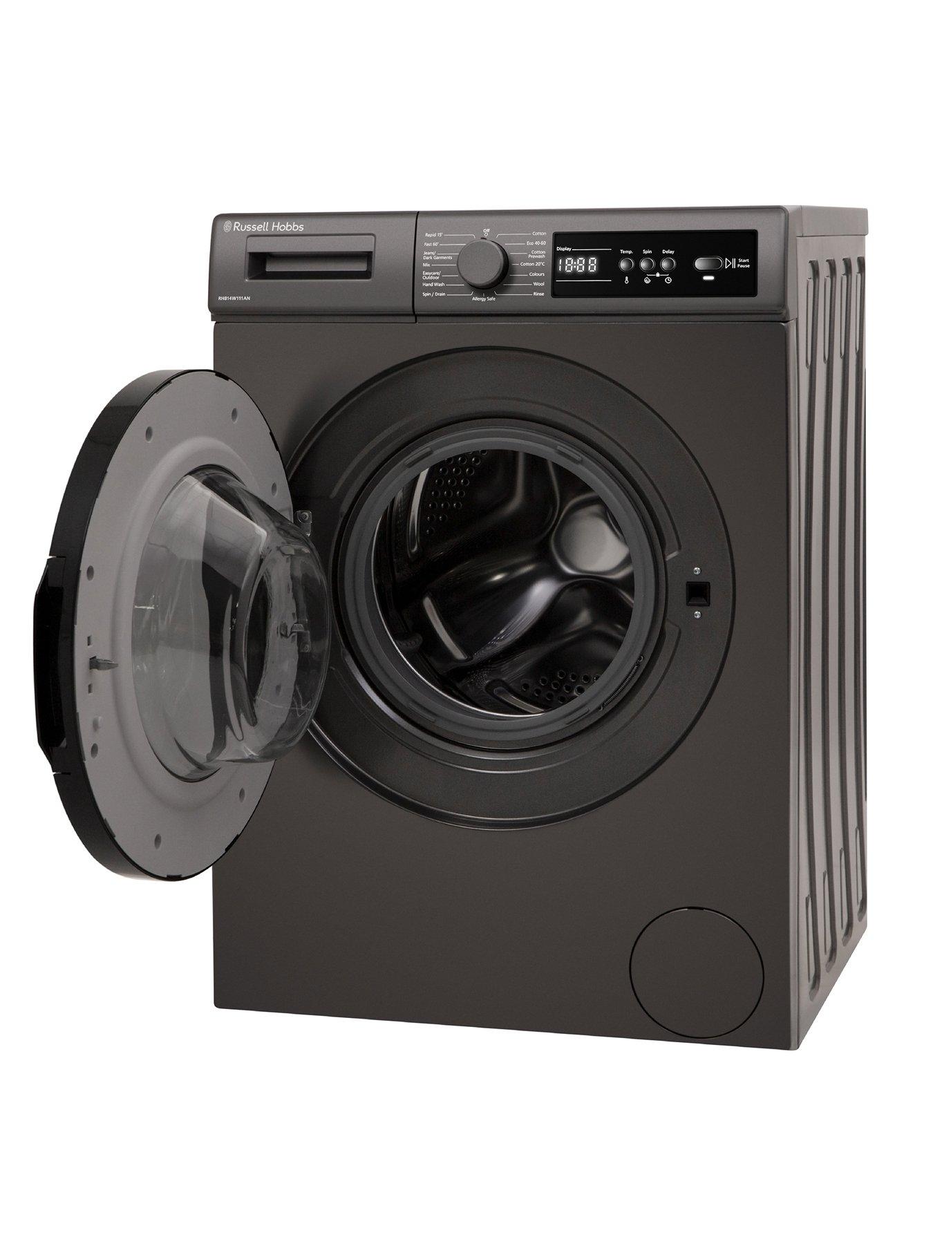 Image 5 of 8 of Russell Hobbs RH814W111AN 11 Series&nbsp;8kg Load,&nbsp;1400rpm Spin&nbsp;Washing Machine - Anthracite