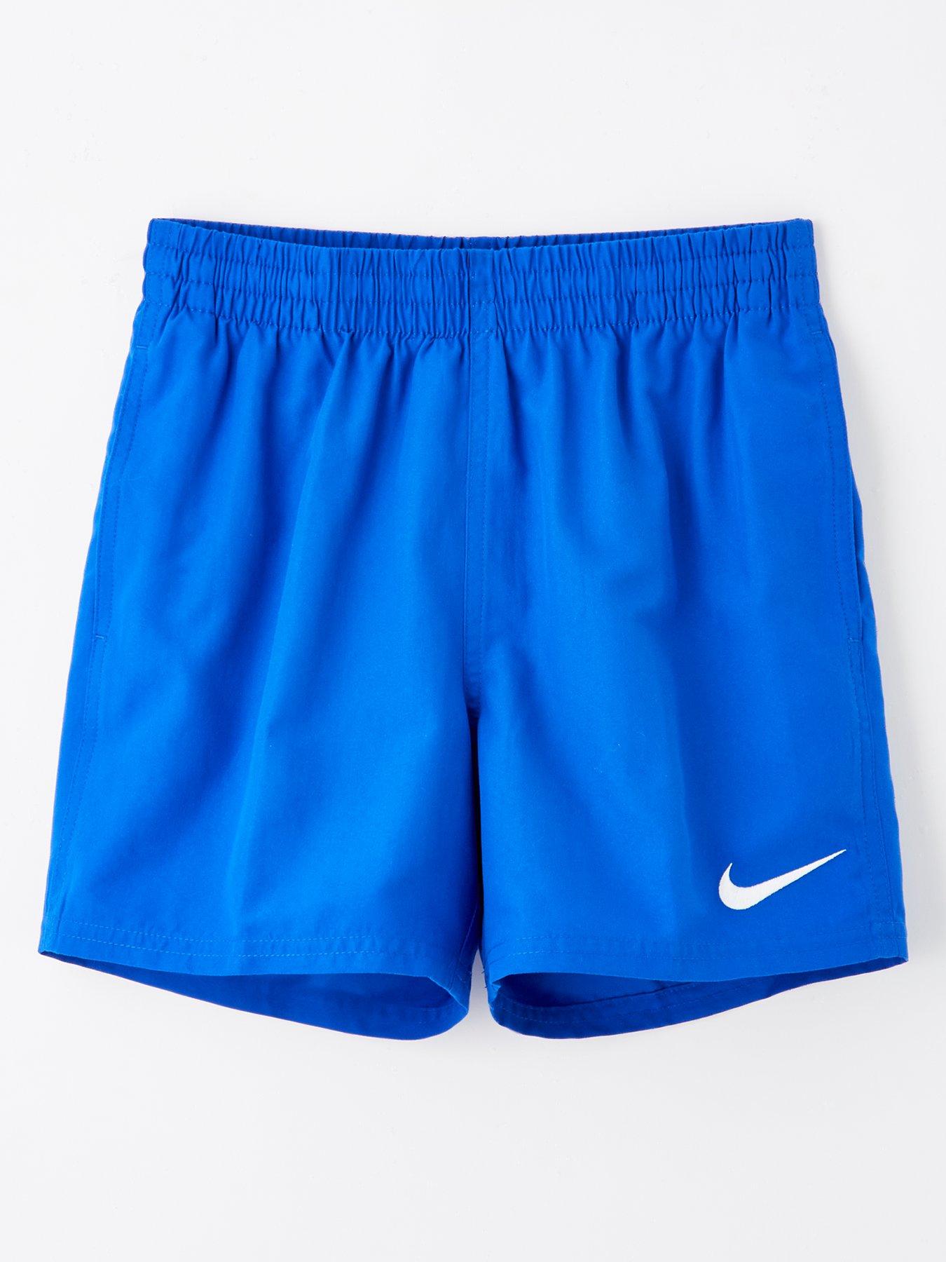undefined Junior Boy's 4 Inch Essential Volley Short-BLUE