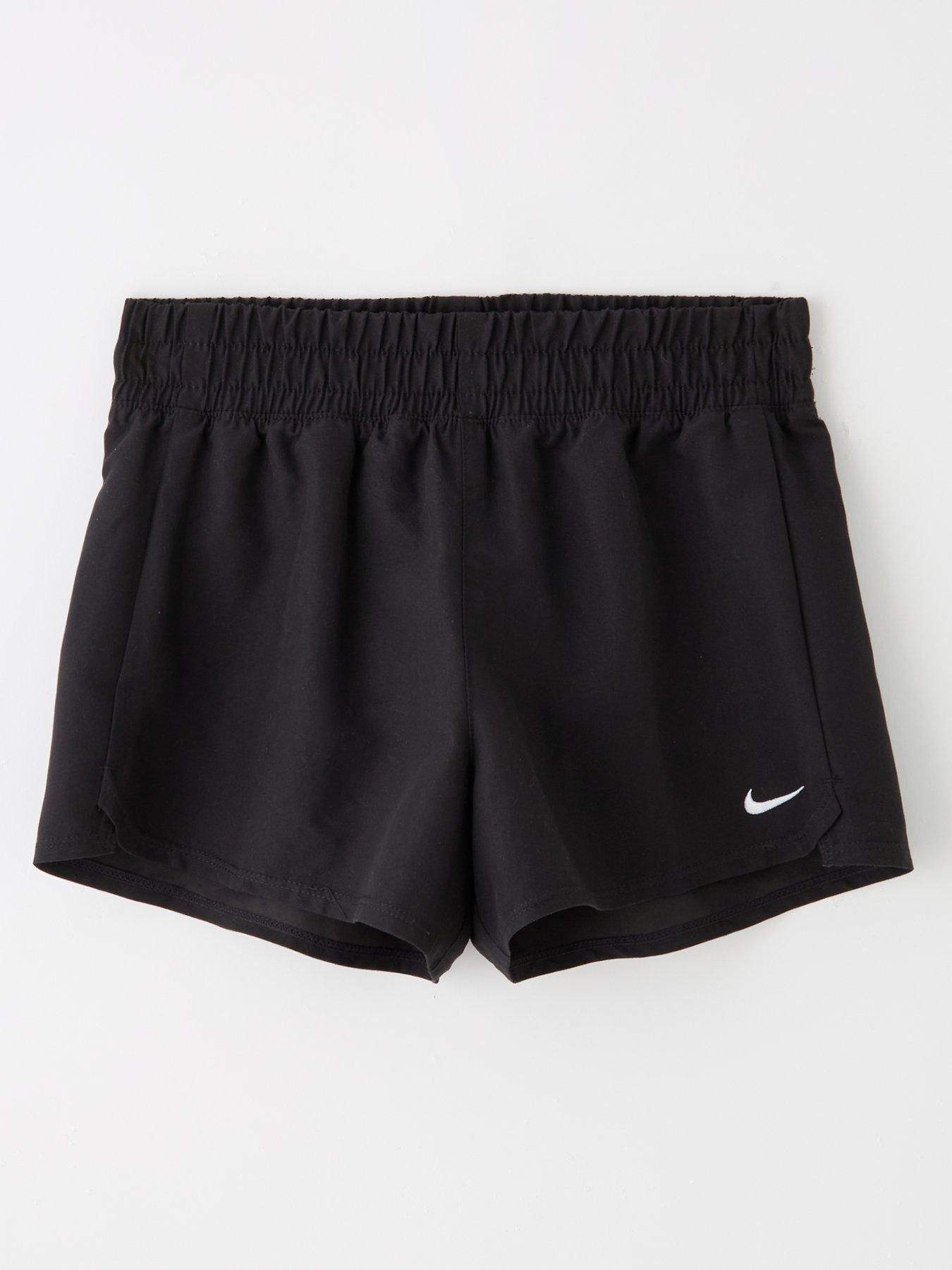 Image 1 of 4 of Nike Girls Solid 3 Inch Volley Swim Short- Black