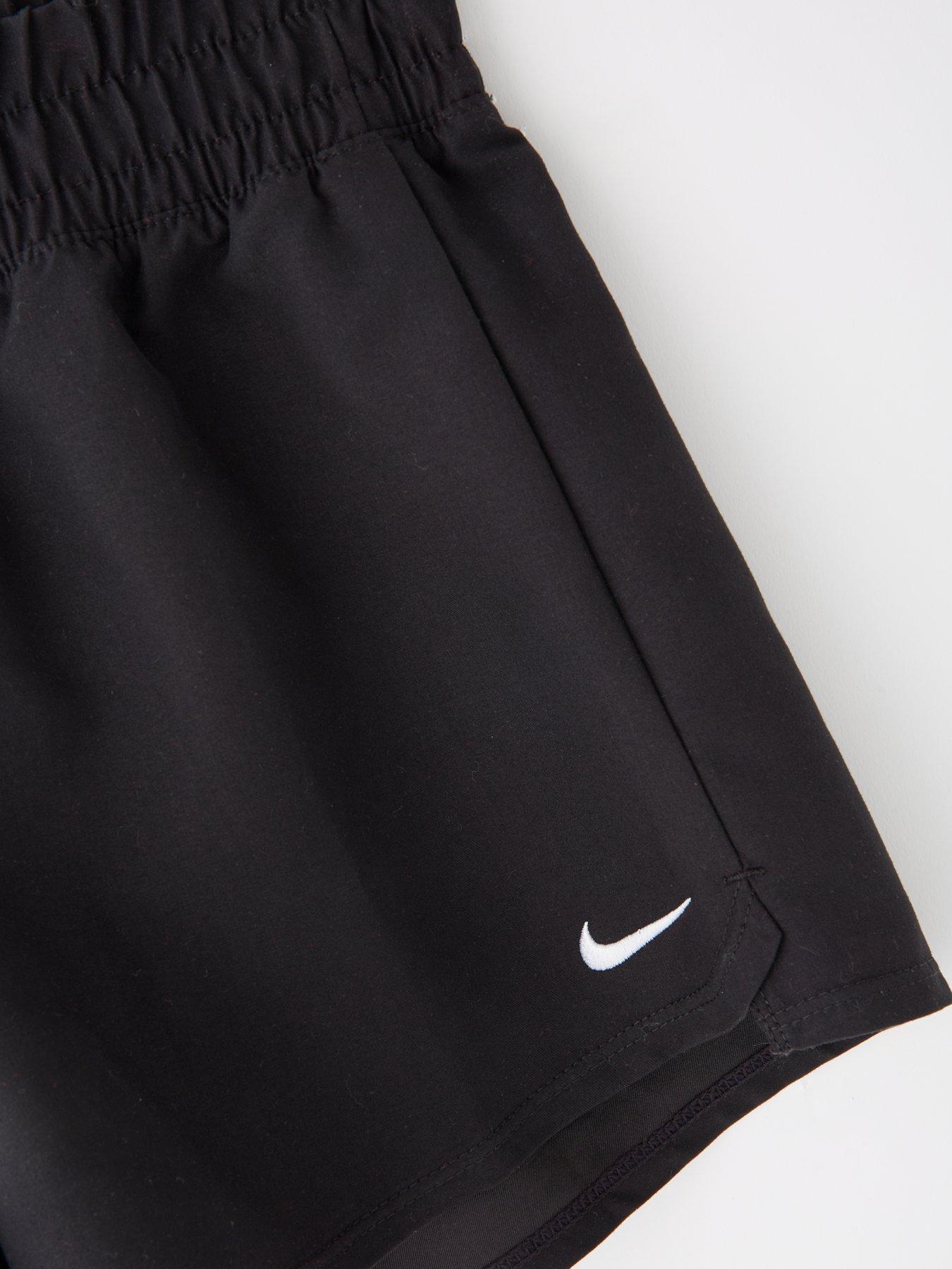 Image 3 of 4 of Nike Girls Solid 3 Inch Volley Swim Short- Black