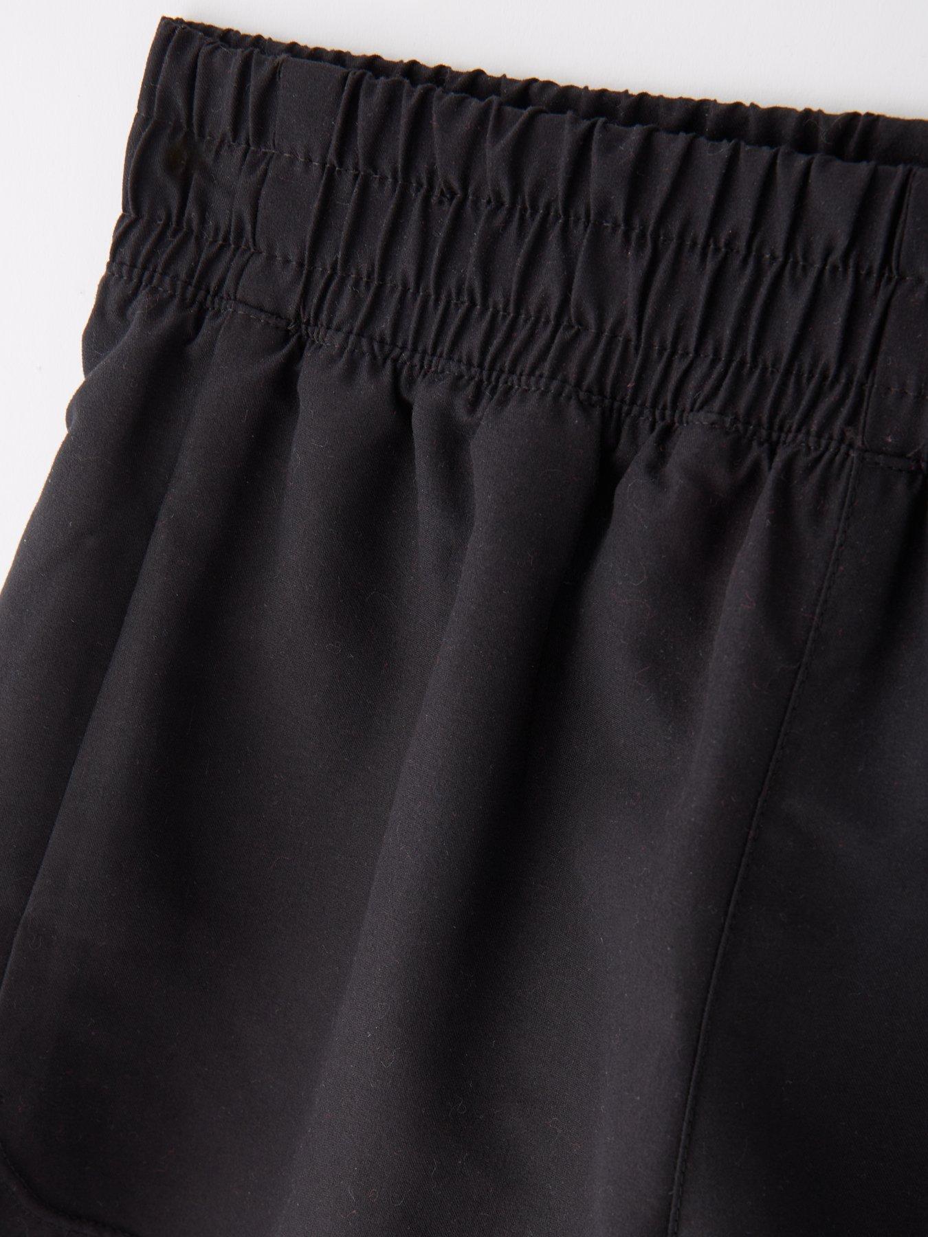 Image 4 of 4 of Nike Girls Solid 3 Inch Volley Swim Short- Black