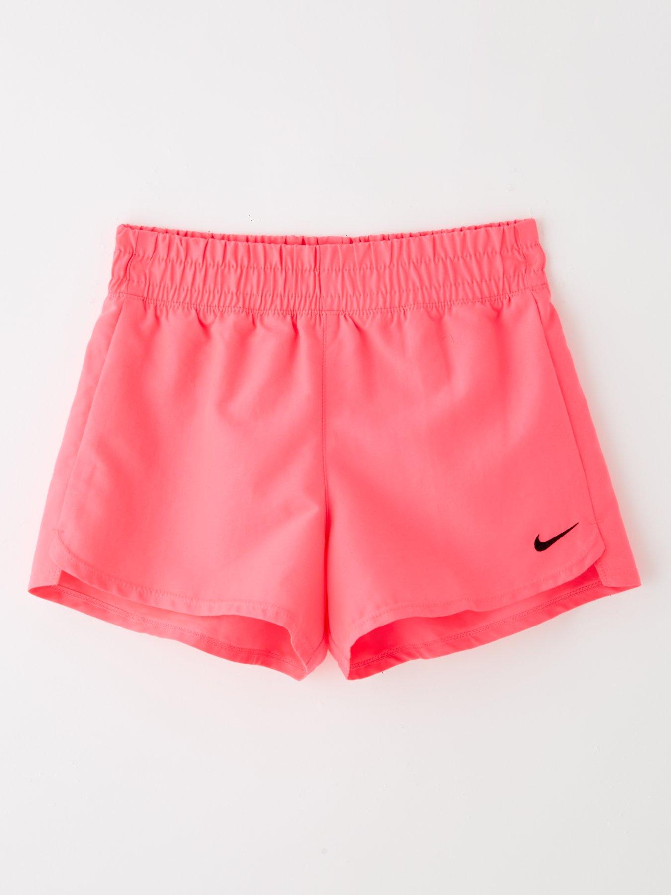 undefined Girls Solid 3 Inch Volley Swim Short - Pink