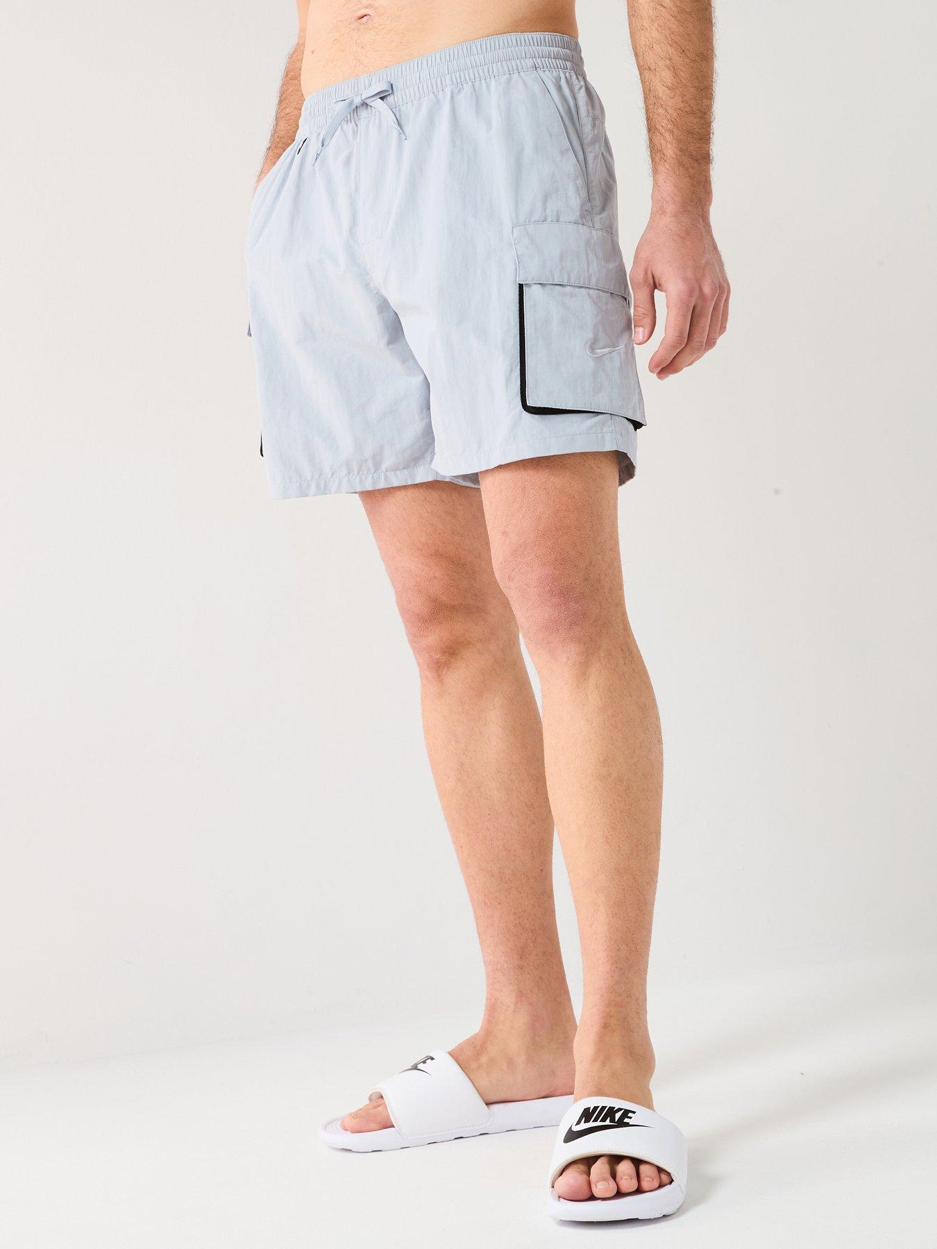 Nike Mens Multi Pocket 7 Inch Volley Swim Short - Grey
