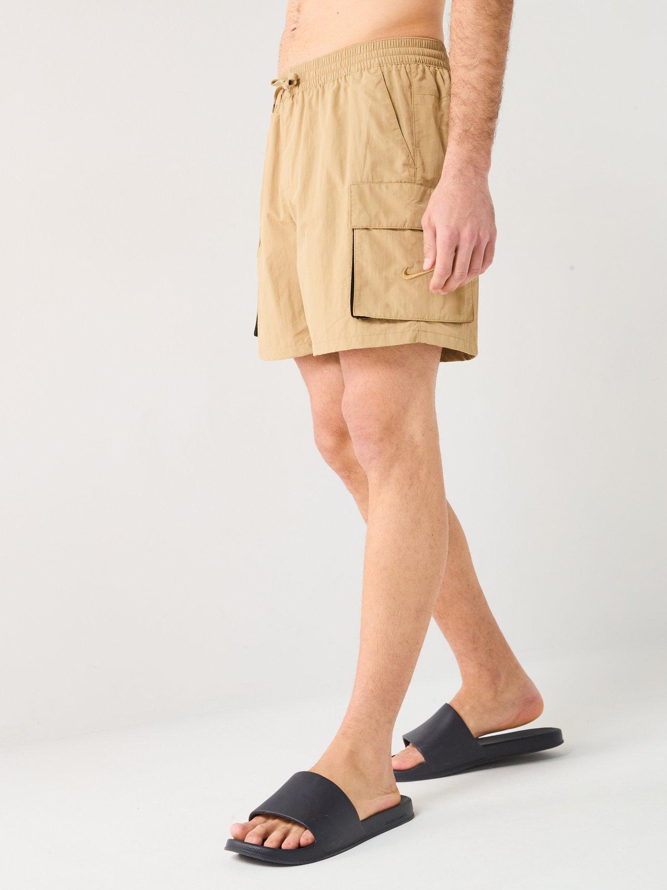 Nike Mens Multi Pocket 7 Inch Volley Swim Short - Brown