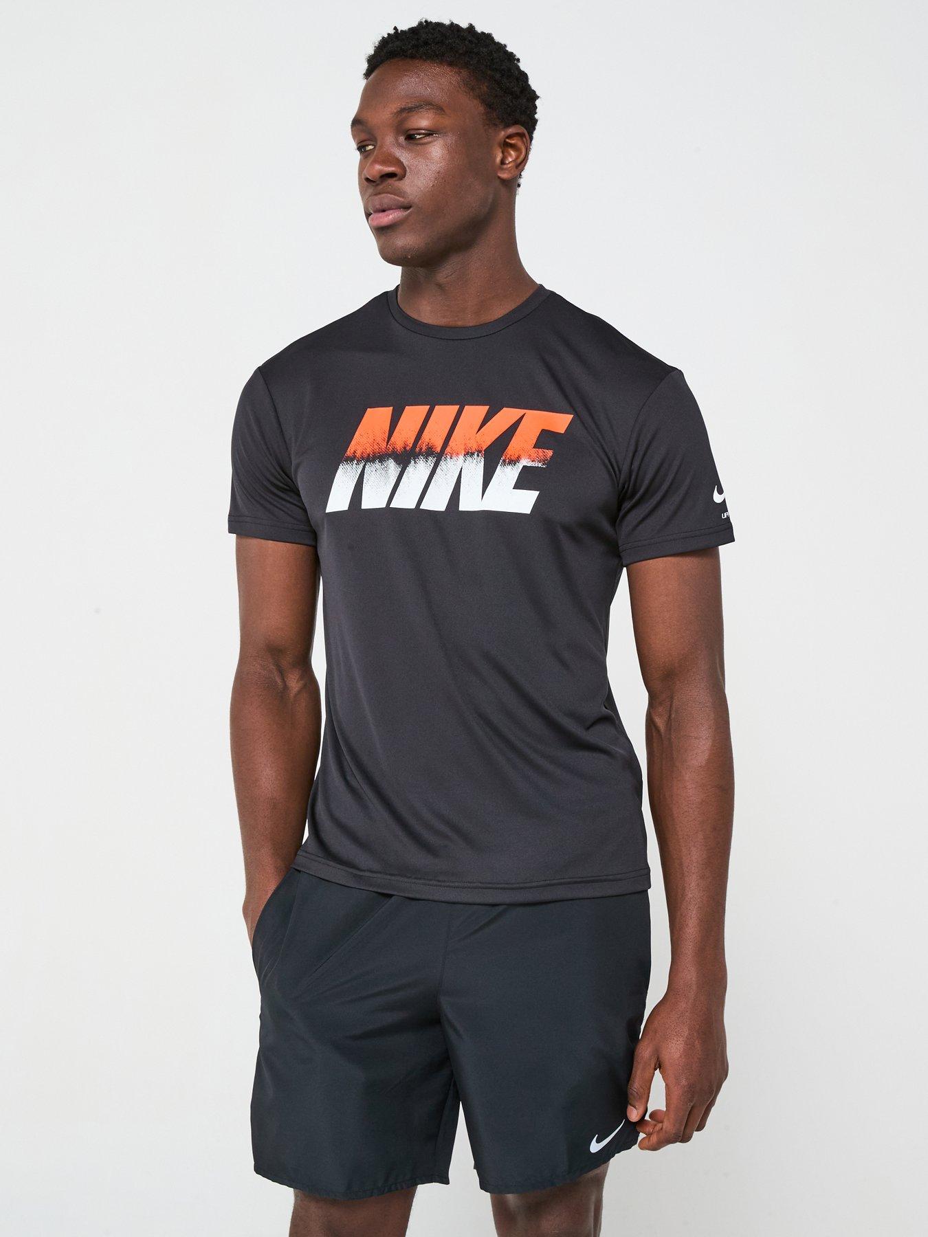 undefined Mens Ocean Merge Short Sleeve Hydroguard T Shirt - Black