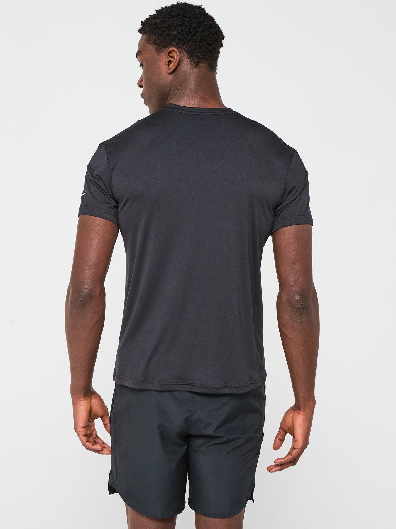 Image 2 of 5 of Nike Mens Ocean Merge Short Sleeve Hydroguard T Shirt - Black