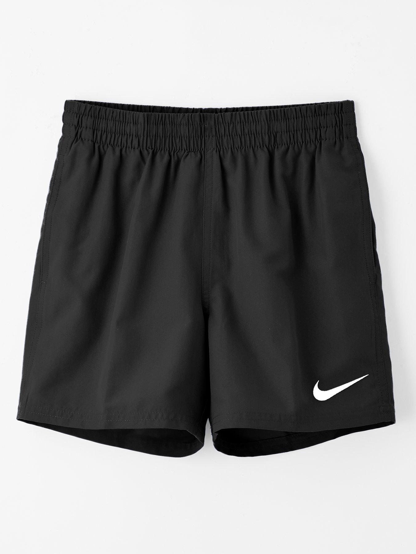undefined Junior Boy's 4 Inch Essential Volley Short-BLACK