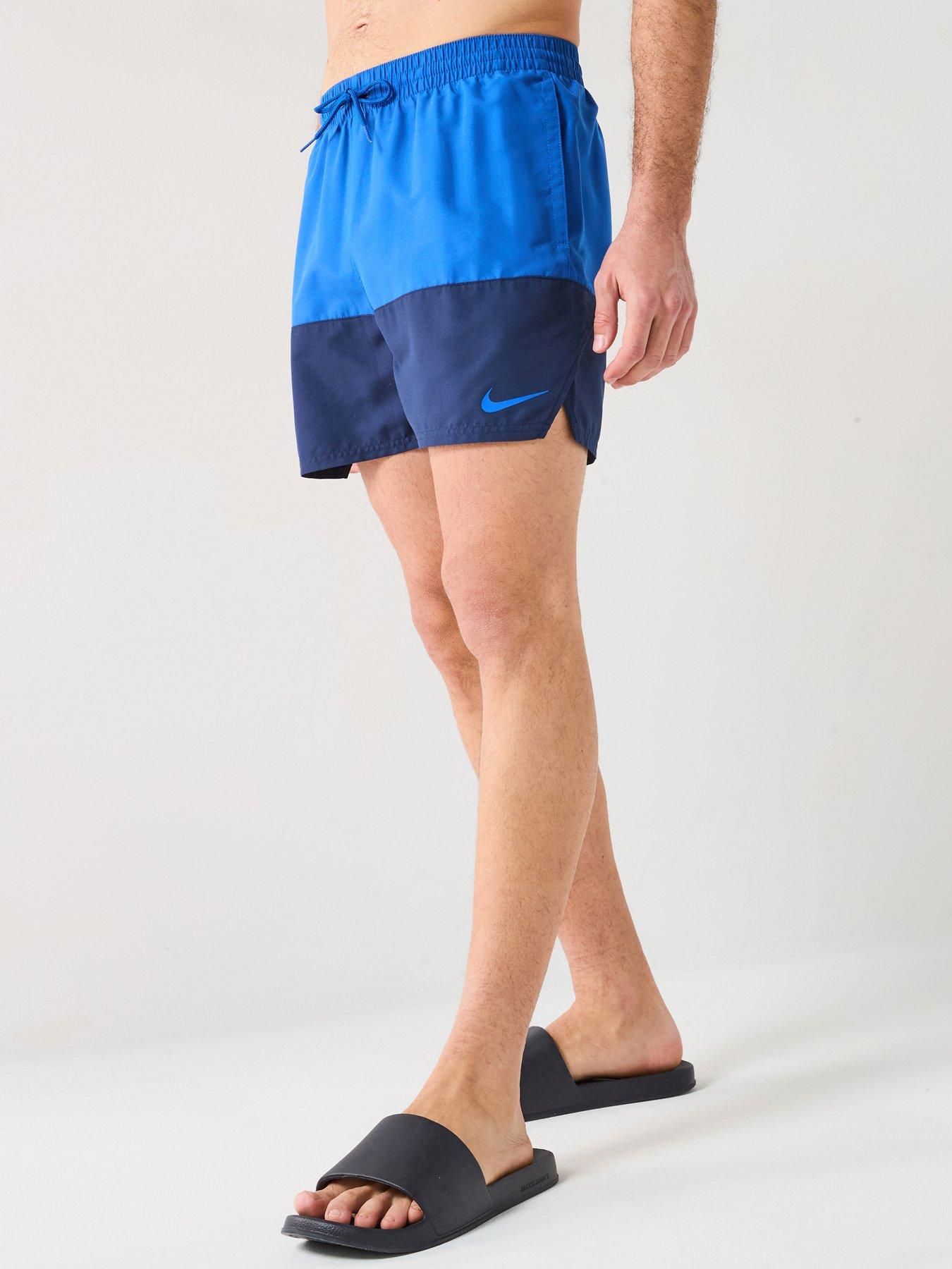 Nike Mens Split 5 Inch Volley Swim Short - Blue