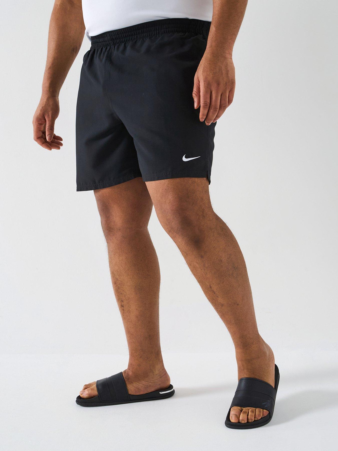 Nike Mens Plus Size 7 Inch Volley Swim Shorts - Black