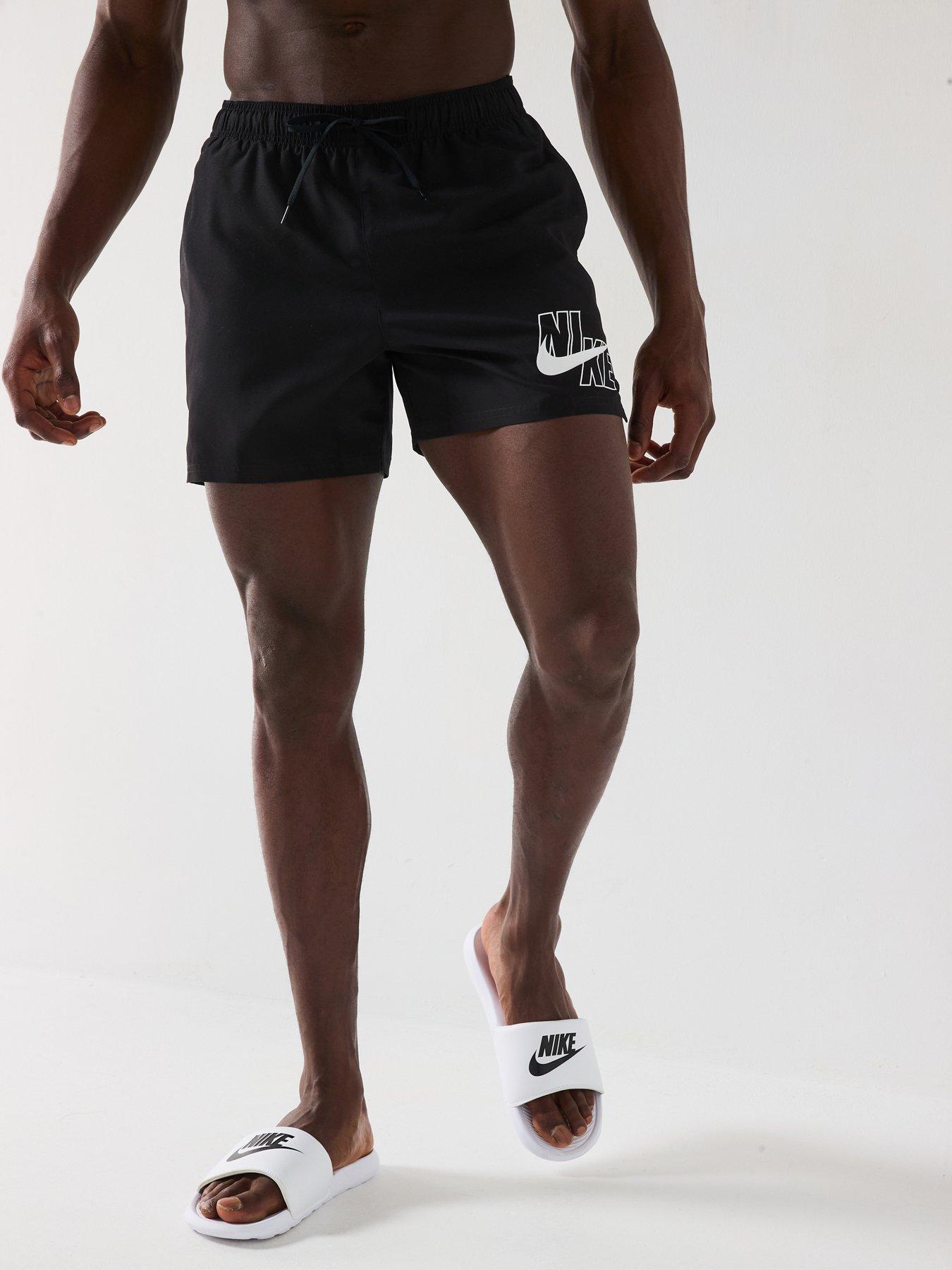 undefined Mens Logo 5" Volley Short-black