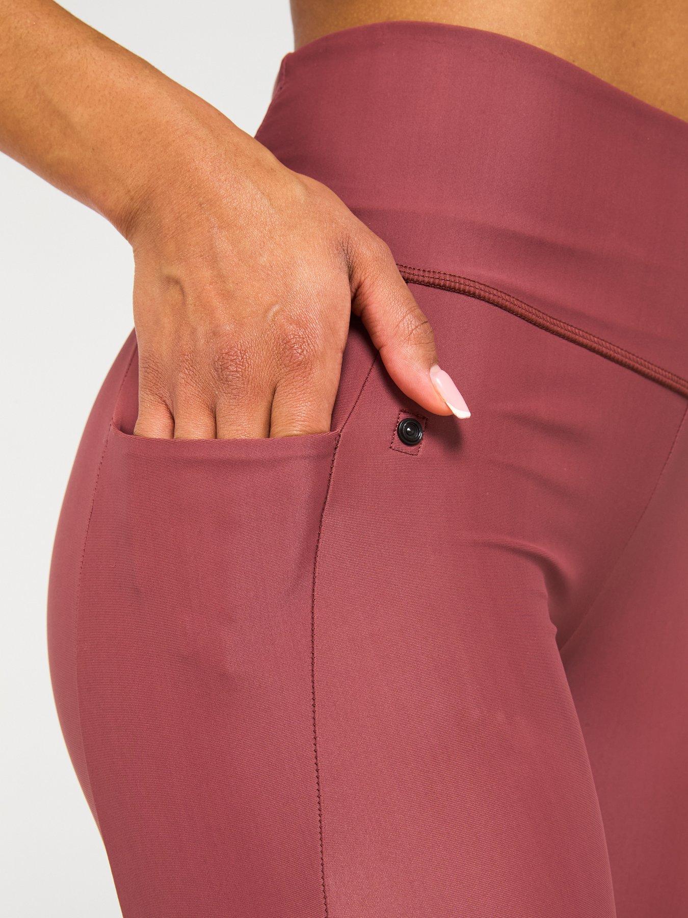 Image 4 of 4 of Nike Womens Victory Swim Slim Legging - Red