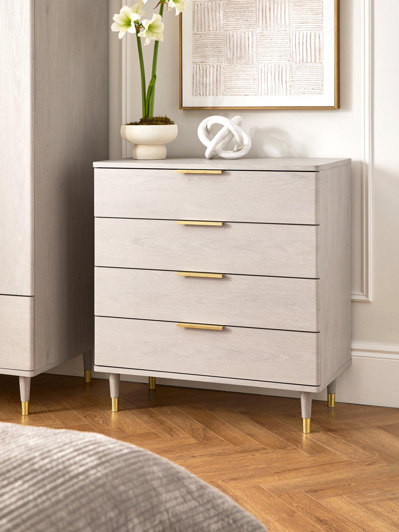 undefined Enna 4 Drawer Chest - Grey Oak - FSC® Certified