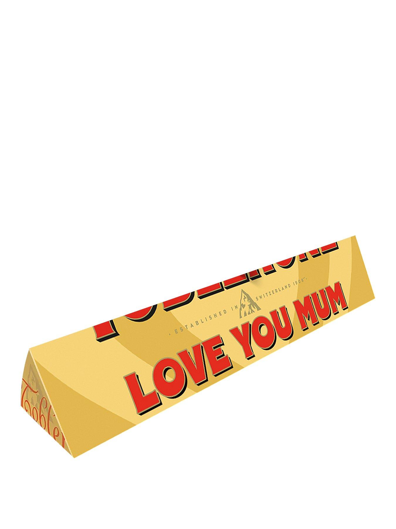 toblerone chocolate 360g love you mum bar