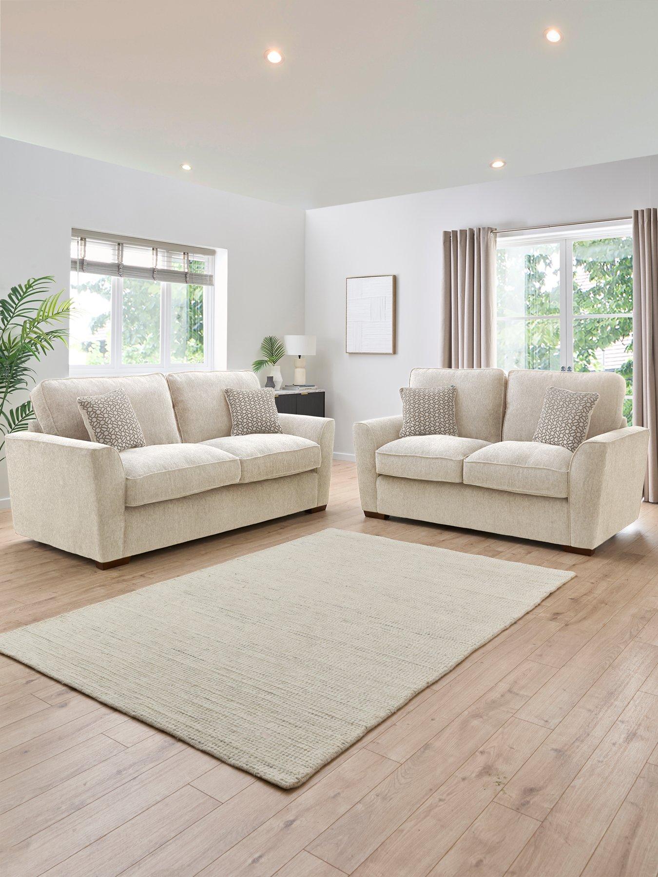 Very Home Lucerne 3 + 2 Seater Fabric Sofa Set (Buy  &  SAVE!) - Made to Order in the UK